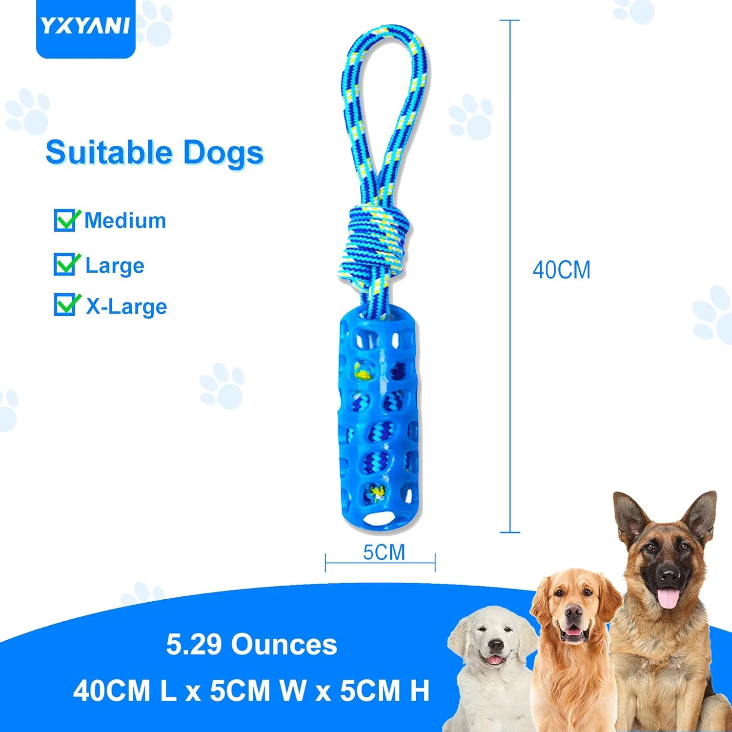 اسباب بازی جویدنی دندانی سگ - چوب لاستیکی بادوام با طناب برای سگ های بزرگ، تمیز کردن دندان و ماساژ لثه، اسباب بازی کشیدنی و پرتابی تعاملی برای سگ های با آرواره های قوی (چوب تمیز کننده دندان) اسباب بازی جویدنی دندانی سگ - چوب لاستیکی بادوام با طناب برای سگ های بزرگ، تمیز کردن دندان و ماساژ لثه، اسباب بازی کشیدنی و پرتابی تعاملی برای سگ های با آرواره های قوی (چوب تمیز کننده دندان)