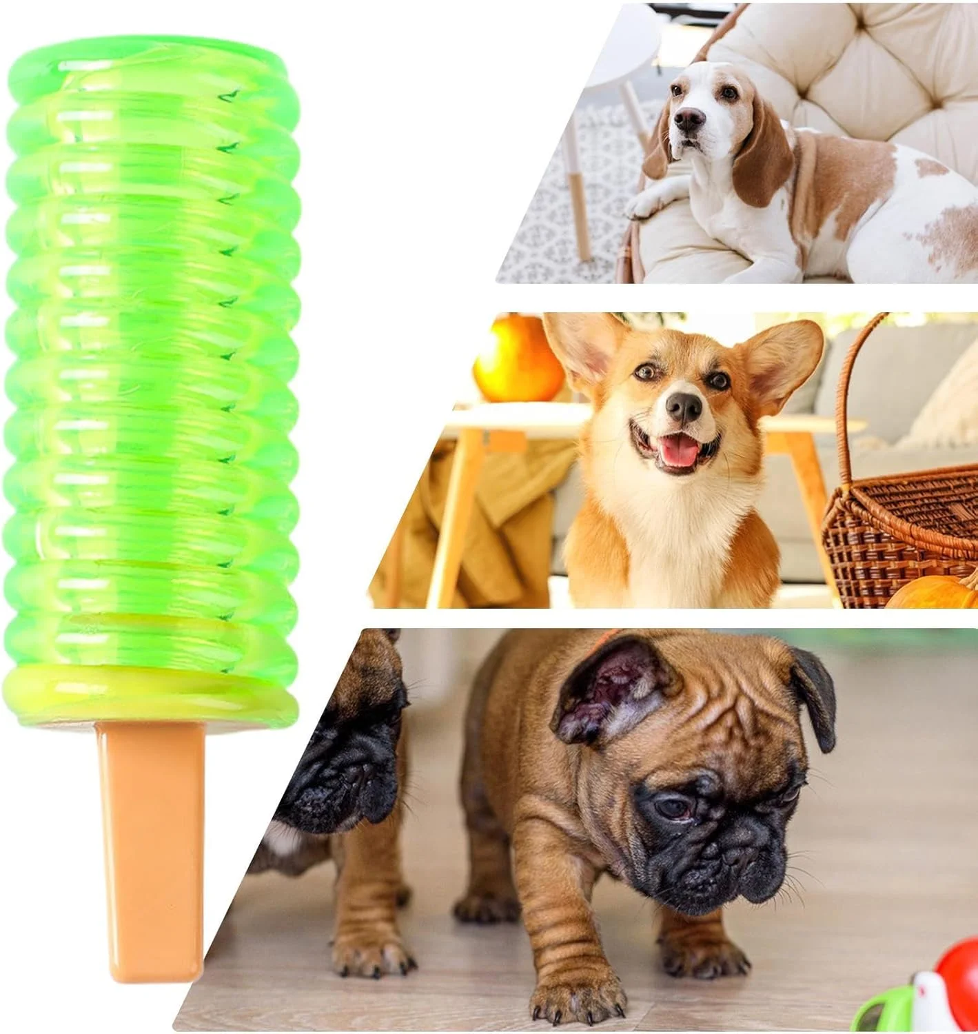 اسباب بازی جویدنی سگ - اسباب بازی دندانی سگ طرح بستنی یخی | لوازم خنک کننده حیوانات خانگی، بازی های تعاملی بستنی، لوازم جانبی توله سگ برای نژادهای کوچک تا بزرگ اسباب بازی جویدنی سگ - اسباب بازی دندانی سگ طرح بستنی یخی | لوازم خنک کننده حیوانات خانگی، بازی های تعاملی بستنی، لوازم جانبی توله سگ برای نژادهای کوچک تا بزرگ