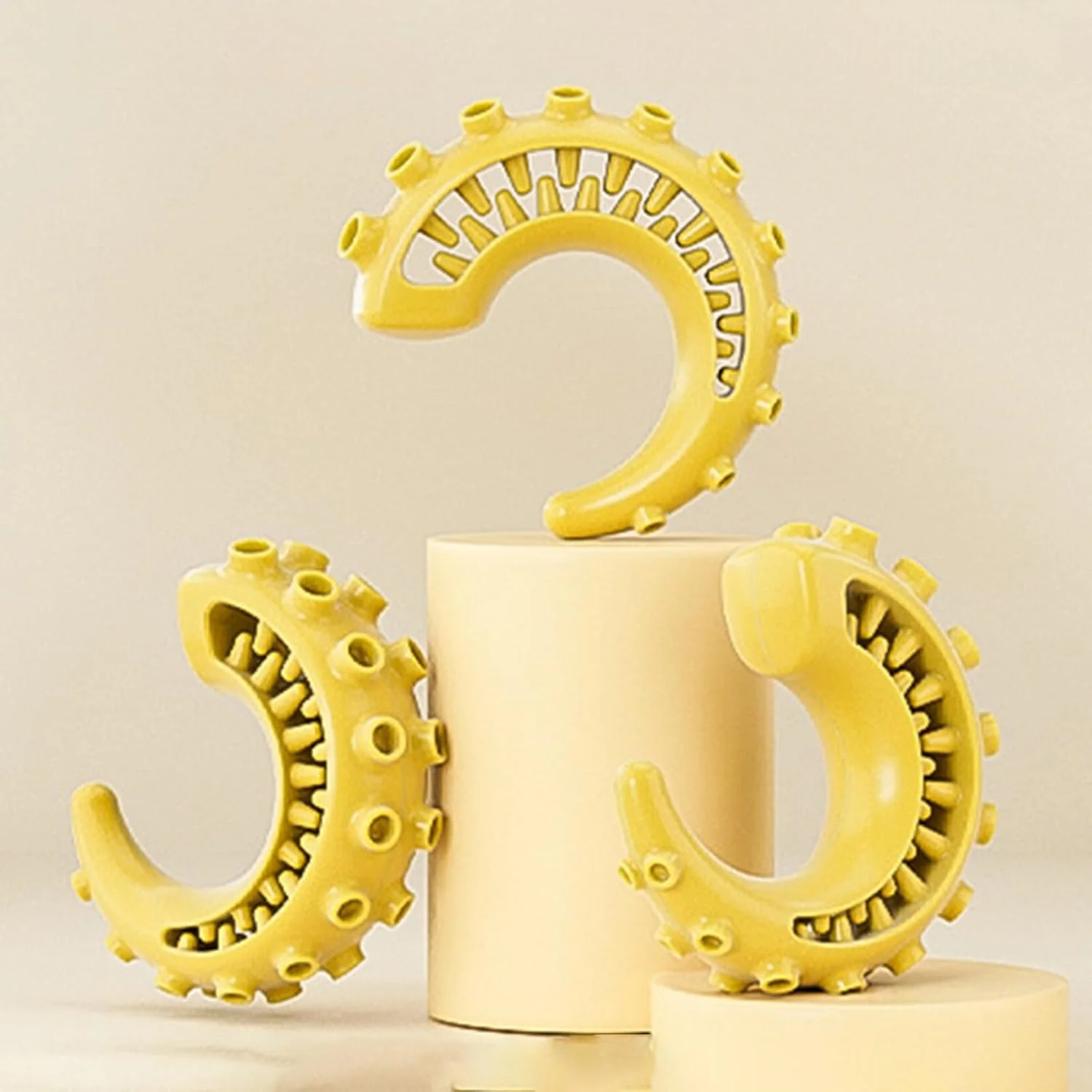 اسباب بازی های پخش کننده تشویقی سگ، اسباب بازی های جویدنی دستی اختاپوس برای سگ ها | بازی سرگرم کننده حیوانات خانگی برای غنی سازی زمان غذا، تحریک ذهنی، ورزش، بازی در فضای باز و قفس