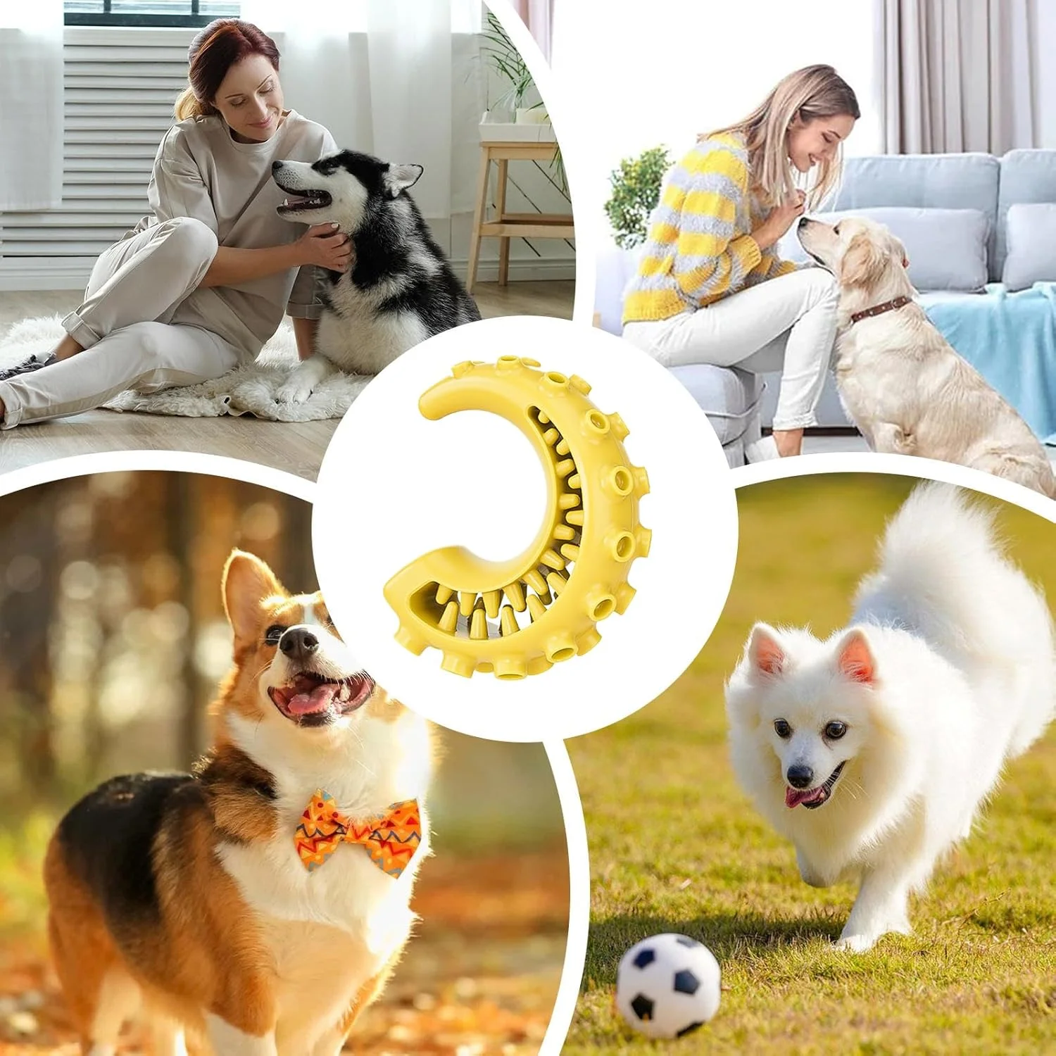 اسباب بازی های پخش کننده تشویقی سگ، اسباب بازی های جویدنی دستی اختاپوس برای سگ ها | بازی سرگرم کننده حیوانات خانگی برای غنی سازی زمان غذا، تحریک ذهنی، ورزش، بازی در فضای باز و قفس