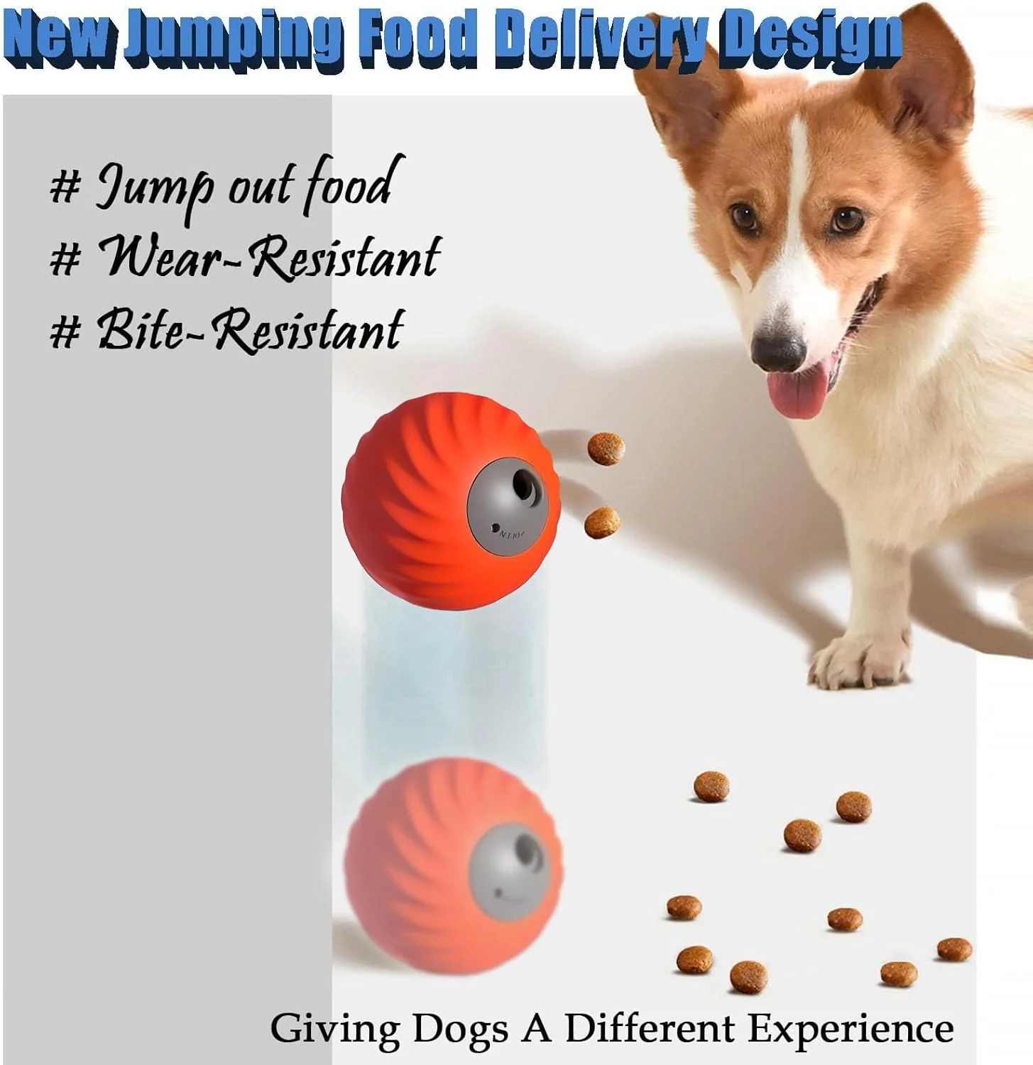 توپ غذای سگ 2 در 1 | توپ تغذیه آهسته برای حیوانات خانگی | اسباب بازی پخش کننده تشویقی حیوانات خانگی برای تحریک ذهنی، ورزش، داخل خانه، خارج از خانه، رفع بی حوصلگی، زمان بازی توپ غذای سگ 2 در 1 | توپ تغذیه آهسته برای حیوانات خانگی | اسباب بازی پخش کننده تشویقی حیوانات خانگی برای تحریک ذهنی، ورزش، داخل خانه، خارج از خانه، رفع بی حوصلگی، زمان بازی