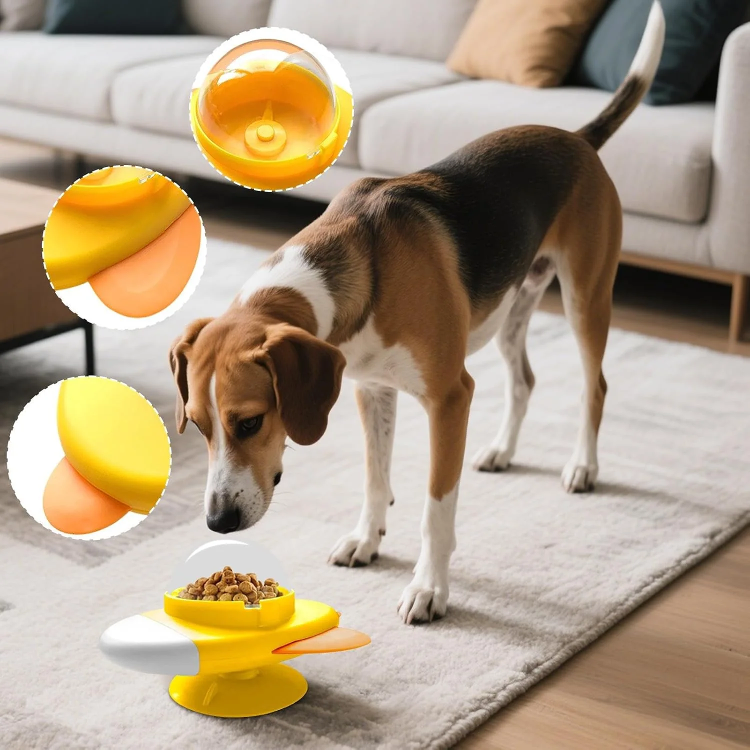 پازل تشویقی سگ | اسباب بازی پخش کننده تشویقی سگ | توپ تغذیه آهسته توله سگ، پخش کننده نشت غذا برای تحریک ذهنی، سرگرمی، آموزش، بازی در محیط داخلی و خارجی پازل تشویقی سگ | اسباب بازی پخش کننده تشویقی سگ | توپ تغذیه آهسته توله سگ، پخش کننده نشت غذا برای تحریک ذهنی، سرگرمی، آموزش، بازی در محیط داخلی و خارجی
