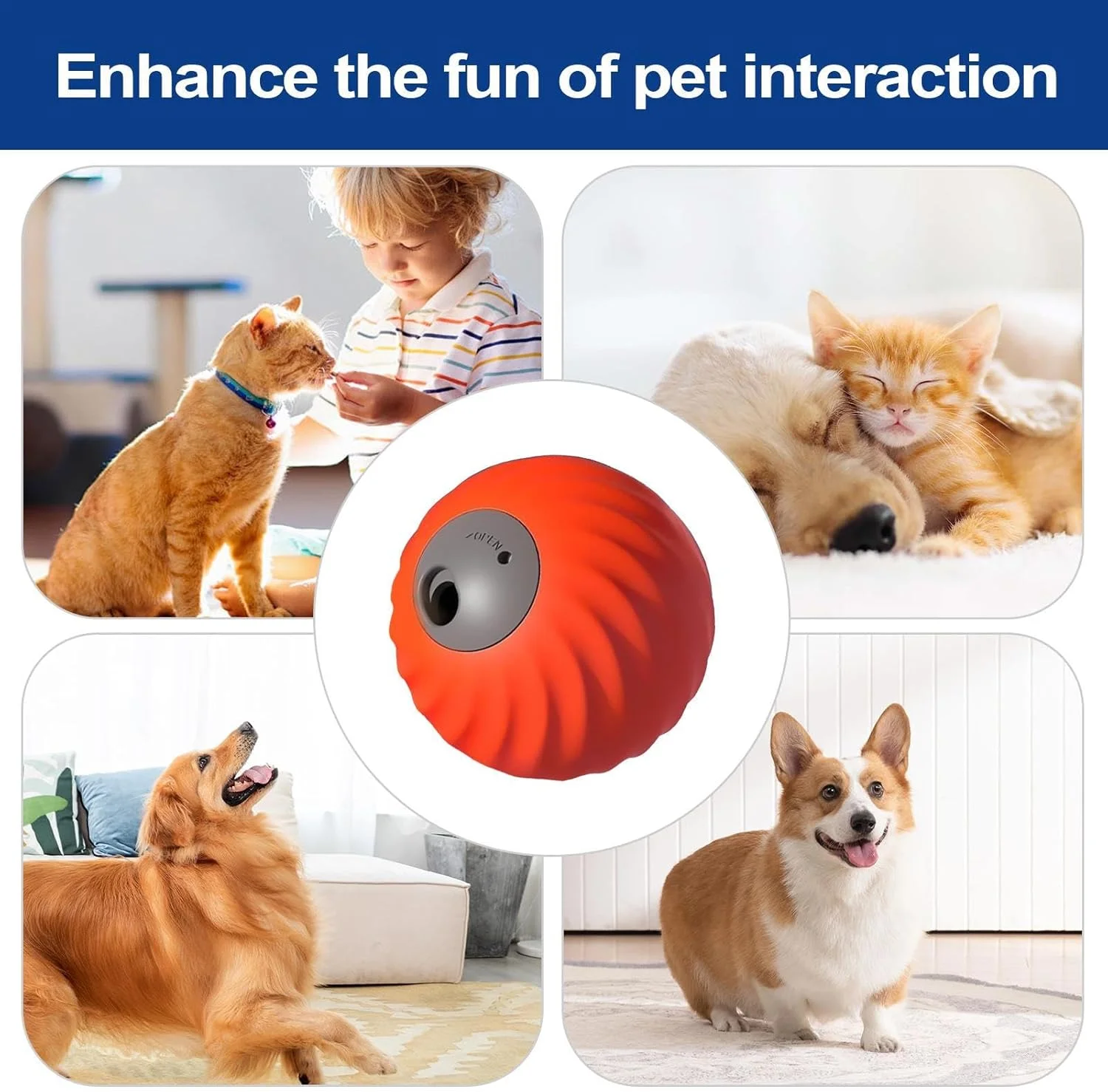 توپ پخش کننده غذای سگ 2 در 1 | توپ تغذیه آهسته برای حیوانات خانگی | اسباب بازی پخش کننده تشویقی حیوانات خانگی برای تحریک ذهنی، ورزش، داخل خانه، خارج از خانه، رفع بی حوصلگی، زمان بازی توپ پخش کننده غذای سگ 2 در 1 | توپ تغذیه آهسته برای حیوانات خانگی | اسباب بازی پخش کننده تشویقی حیوانات خانگی برای تحریک ذهنی، ورزش، داخل خانه، خارج از خانه، رفع بی حوصلگی، زمان بازی