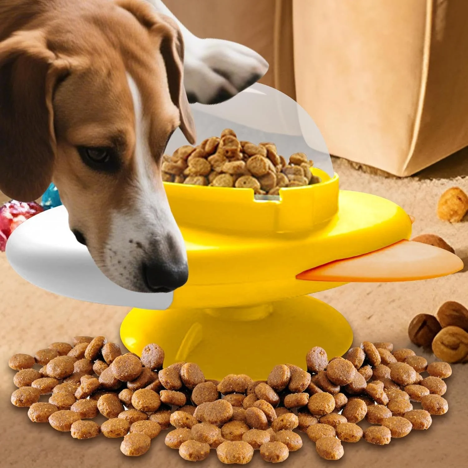 اسباب بازی پازلی سگ | توپ جایزه برای سگ ها | پخش کننده غذای تشویقی حیوانات خانگی برای تحریک ذهنی، غنی سازی شناختی، سرگرمی و رفع بی حوصلگی اسباب بازی پازلی سگ | توپ جایزه برای سگ ها | پخش کننده غذای تشویقی حیوانات خانگی برای تحریک ذهنی، غنی سازی شناختی، سرگرمی و رفع بی حوصلگی