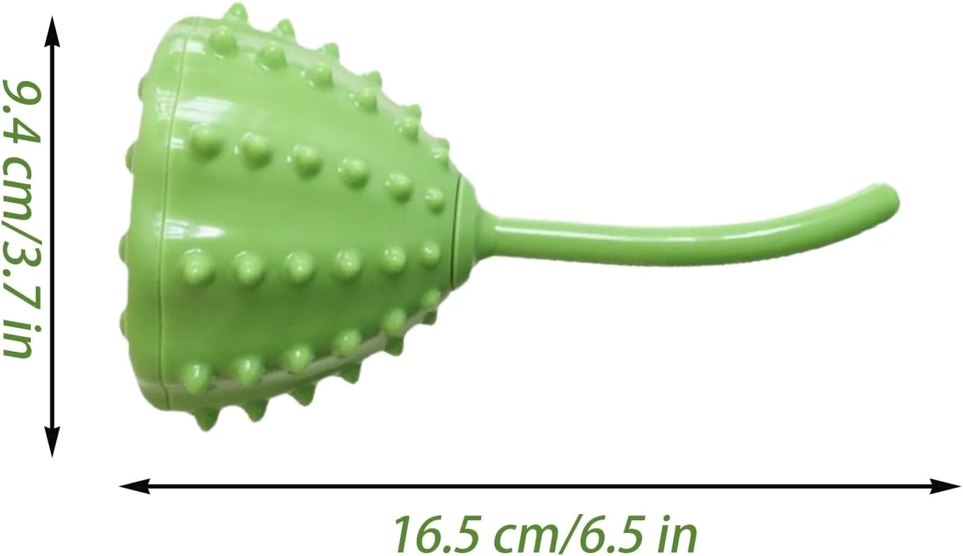 توپ تشویقی سگ، پخش کننده آهسته غذا با طرح گیاهی | توپ جستجوی قابل حمل، بازی غنی سازی، لوازم حیوانات خانگی برای نژادهای کوچک، متوسط و بزرگ، مسافرت، فضای باز، خانه