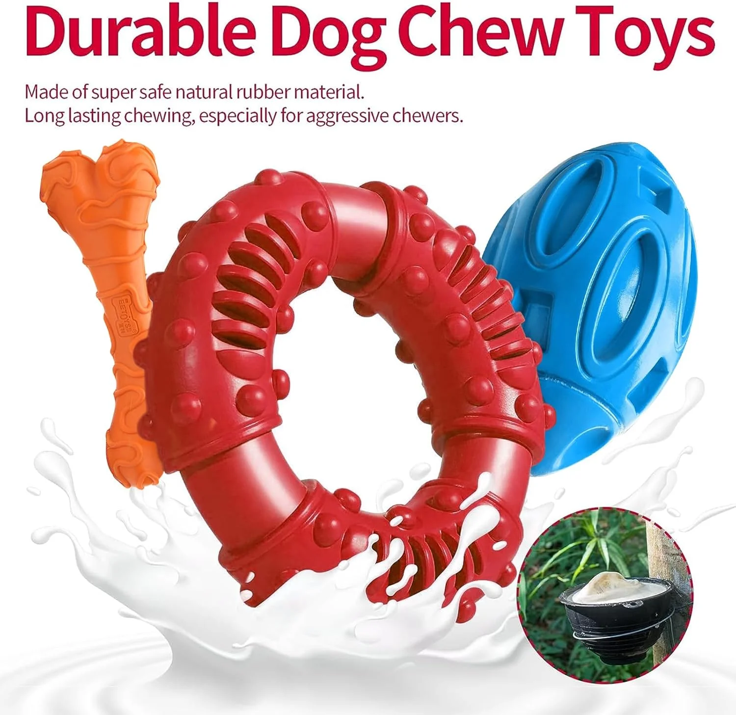 اسباب بازی جویدنی سگ DIMUT، اسباب بازی های قوی سگ، تمیز کردن دندان و ماساژ لثه چند منظوره، اسباب بازی های مقاوم با لاستیک طبیعی برای سگ های بزرگ و متوسط - اسباب بازی های دندانی سگ، اسباب بازی های صدادار برای سگ ها اسباب بازی جویدنی سگ DIMUT، اسباب بازی های قوی سگ، تمیز کردن دندان و ماساژ لثه چند منظوره، اسباب بازی های مقاوم با لاستیک طبیعی برای سگ های بزرگ و متوسط - اسباب بازی های دندانی سگ، اسباب بازی های صدادار برای سگ ها