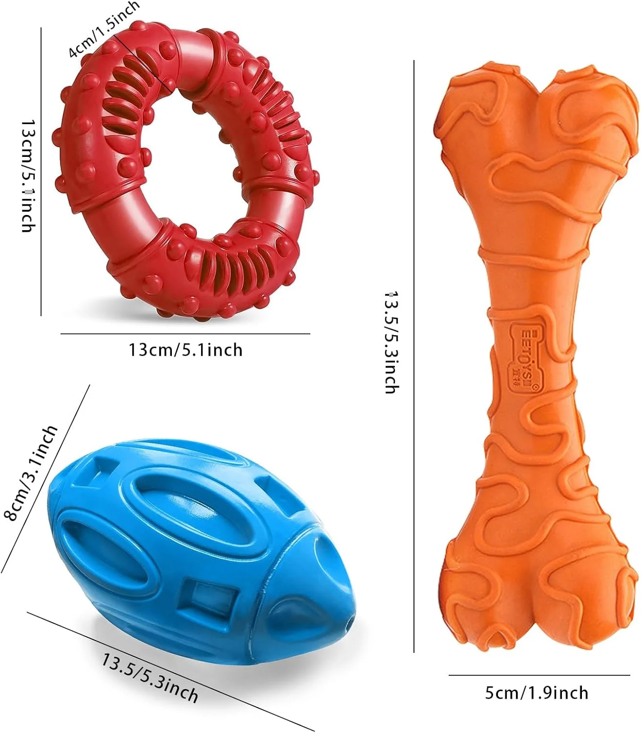 اسباب بازی جویدنی سگ DIMUT، اسباب بازی های قوی سگ، تمیز کردن دندان و ماساژ لثه چند منظوره، اسباب بازی های مقاوم با لاستیک طبیعی برای سگ های بزرگ و متوسط - اسباب بازی های دندانی سگ، اسباب بازی های صدادار برای سگ ها اسباب بازی جویدنی سگ DIMUT، اسباب بازی های قوی سگ، تمیز کردن دندان و ماساژ لثه چند منظوره، اسباب بازی های مقاوم با لاستیک طبیعی برای سگ های بزرگ و متوسط - اسباب بازی های دندانی سگ، اسباب بازی های صدادار برای سگ ها
