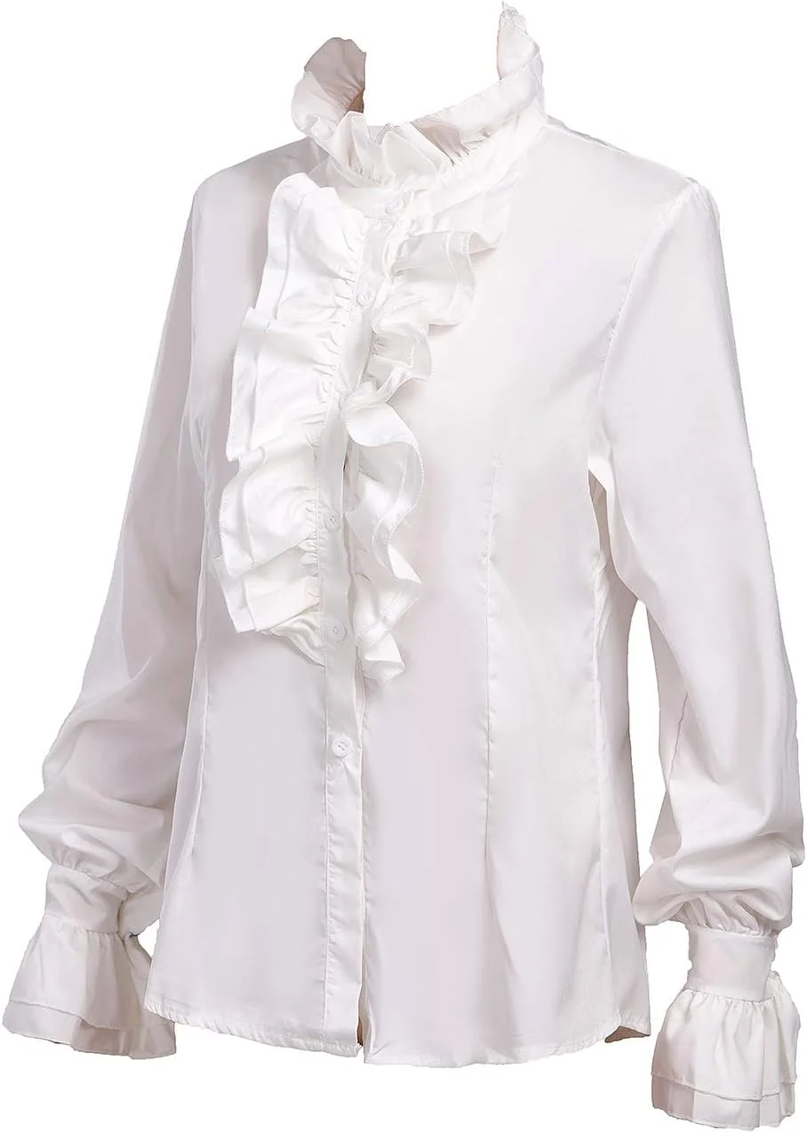 تایدوشنگ بلوز زنانه کار، پیراهن مهمانی، پیراهن های دکمه دار ویکتوریایی، تاپ های پیراهن لوتوس چین دار گوتیک