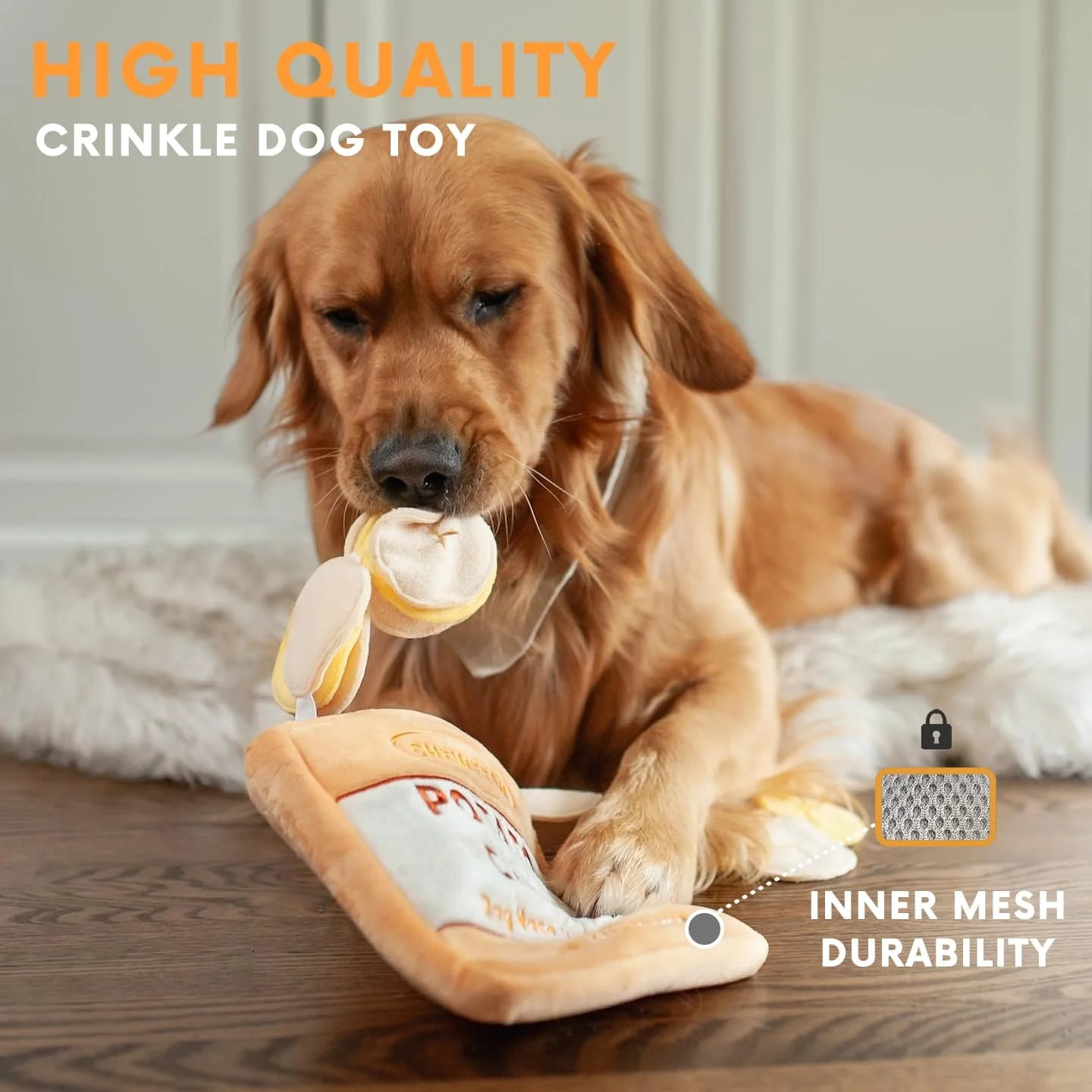 اسباب بازی تعاملی سگ Chewffon، اسباب بازی پازلی تشویقی برای تحریک و رفع بی حوصلگی، اسباب بازی چیپس سیب زمینی برای سگ های کوچک، متوسط و بزرگ (سطح 2) اسباب بازی تعاملی سگ Chewffon، اسباب بازی پازلی تشویقی برای تحریک و رفع بی حوصلگی، اسباب بازی چیپس سیب زمینی برای سگ های کوچک، متوسط و بزرگ (سطح 2)