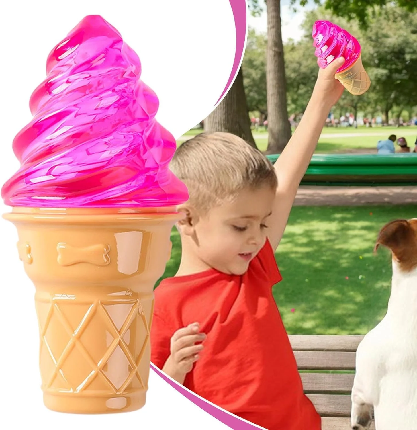 اسباب بازی جویدنی سگ | اسباب بازی های سگ بازی دندان درآوردن توله سگ - لوازم جانبی جویدنی بستنی نشکن برای سگ های کوچک، متوسط و بزرگ، خنک کننده و تعاملی