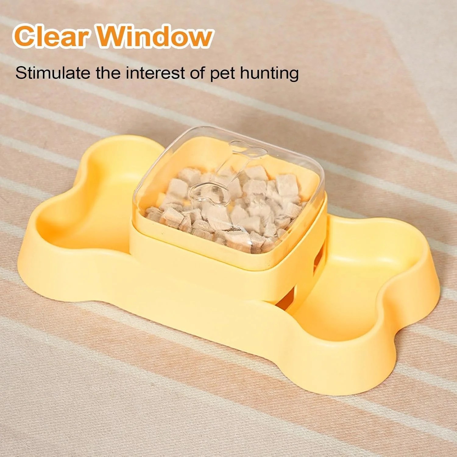 اسباب بازی پخش کننده تشویقی گربه - فیدر تعاملی حیوانات خانگی | پخش کننده غذای آهسته تعاملی برای سرگرمی ورزشی و کاهش استرس در فضای باز و داخل خانه