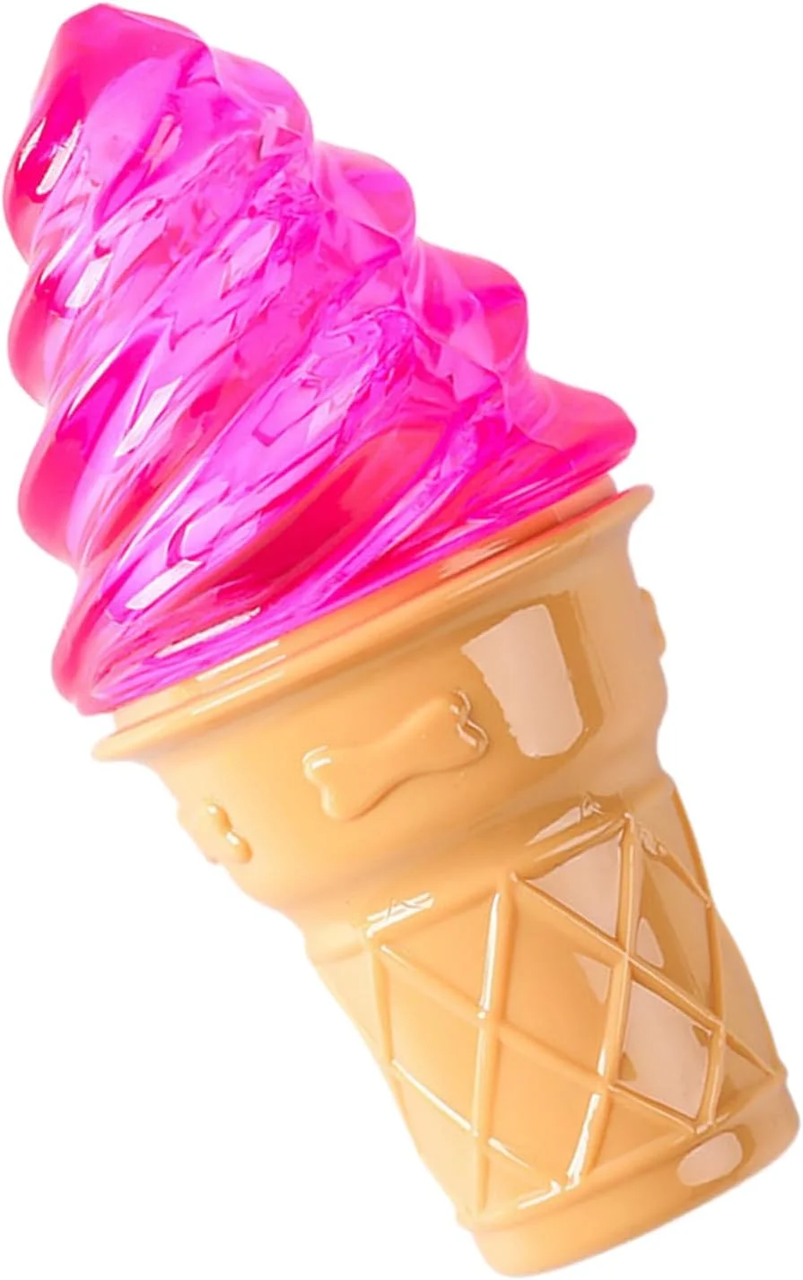 اسباب بازی جویدنی برای سگ ها | اسباب بازی جویدنی برای سگ های با قدرت جویدن بالا - لوازم تمیز کردن دندان بستنی سیلیکونی، لوازم حیوانات خانگی، لوازم جانبی توله سگ برای دندان درآوردن و رفع بی حوصلگی