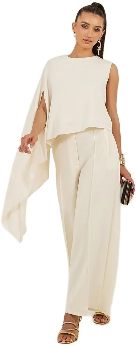 تاپ زنانه استایلی آستین کیپ تک سایز معمولی