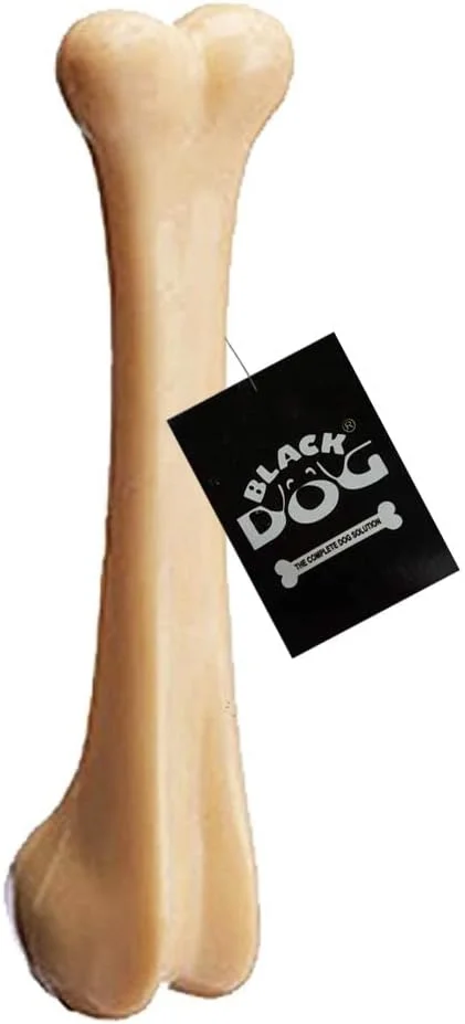 اسباب بازی استخوان جویدنی سخت نایلونی BLACKDOG برای سگ های بالغ، اسباب بازی سگ، اسباب بازی دندانی برای جویدن تهاجمی (سایز 23 سانتی متر بزرگ) اسباب بازی استخوان جویدنی سخت نایلونی BLACKDOG برای سگ های بالغ، اسباب بازی سگ، اسباب بازی دندانی برای جویدن تهاجمی (سایز 23 سانتی متر بزرگ)