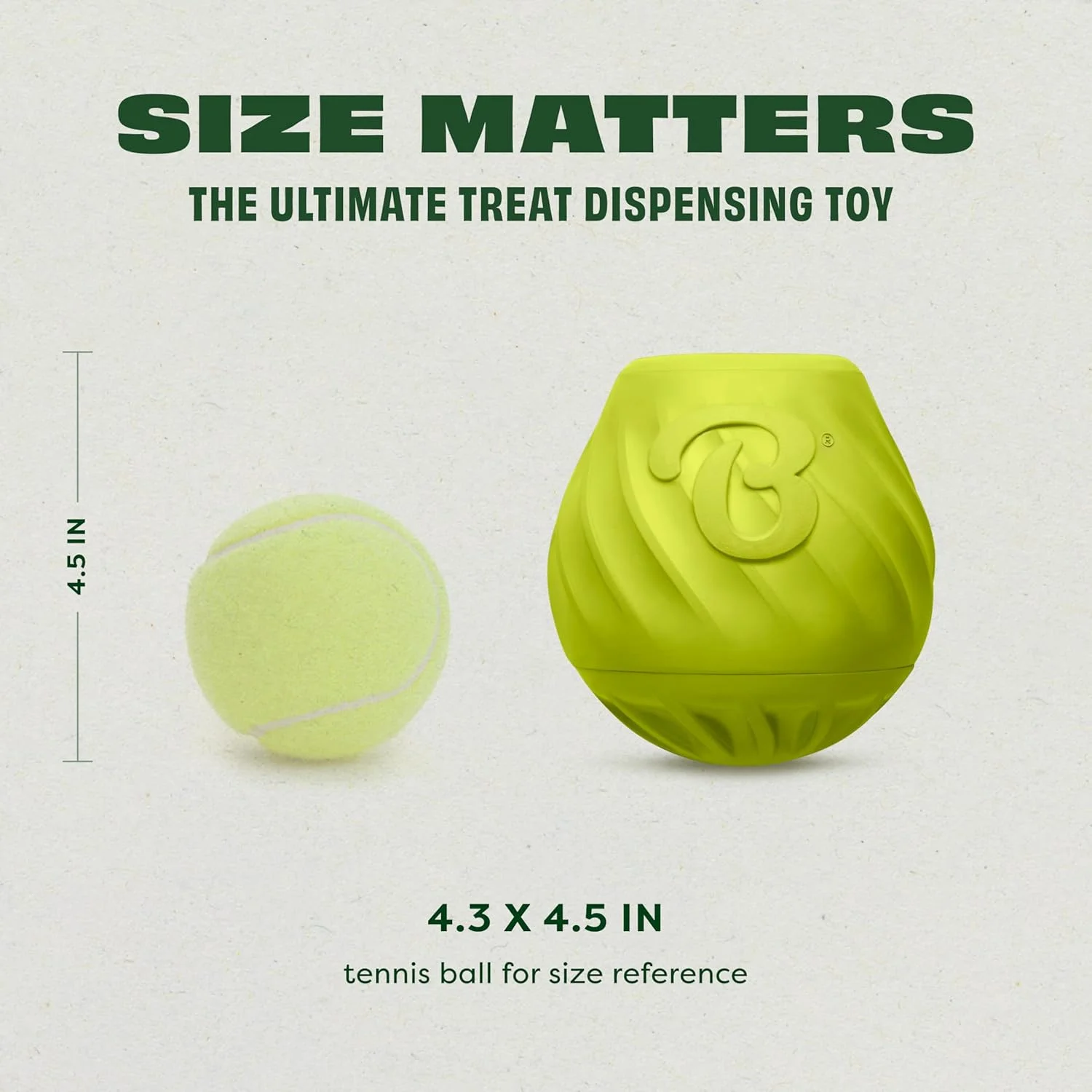 اسباب بازی سگ Benebone Pawbler - اسباب بازی تعاملی غنی کننده از جنس لاستیک طبیعی برای پخش تشویقی و غذای خشک - عالی برای رفع بی حوصلگی