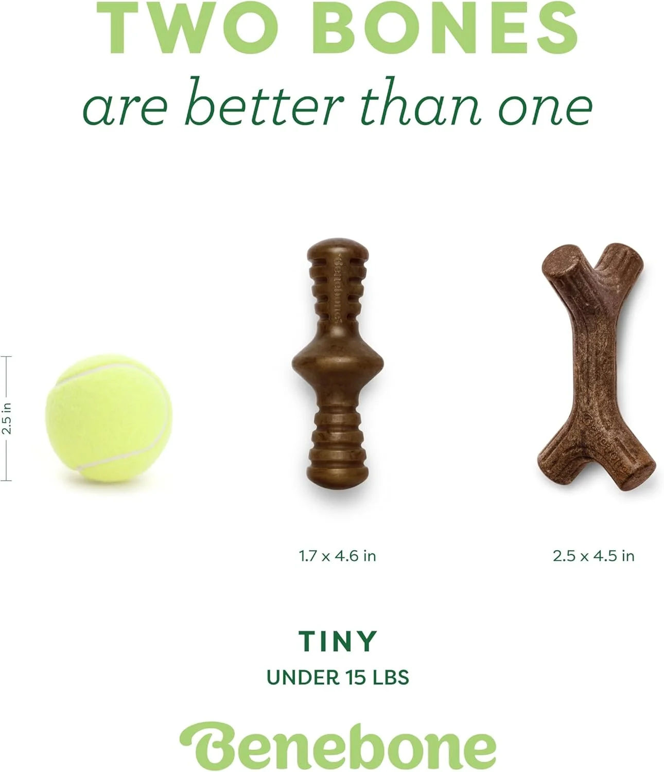 بسته 2 عددی استخوان جویدنی سگ بن بن مدل Tiny Maplestick و Zaggler با طعم بیکن قهوه ای بسته 2 عددی استخوان جویدنی سگ بن بن مدل Tiny Maplestick و Zaggler با طعم بیکن قهوه ای