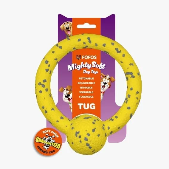 اسباب بازی سگ توپ دار زرد رنگ BarkButler FOFOS Durable Puller اسباب بازی سگ توپ دار زرد رنگ BarkButler FOFOS Durable Puller