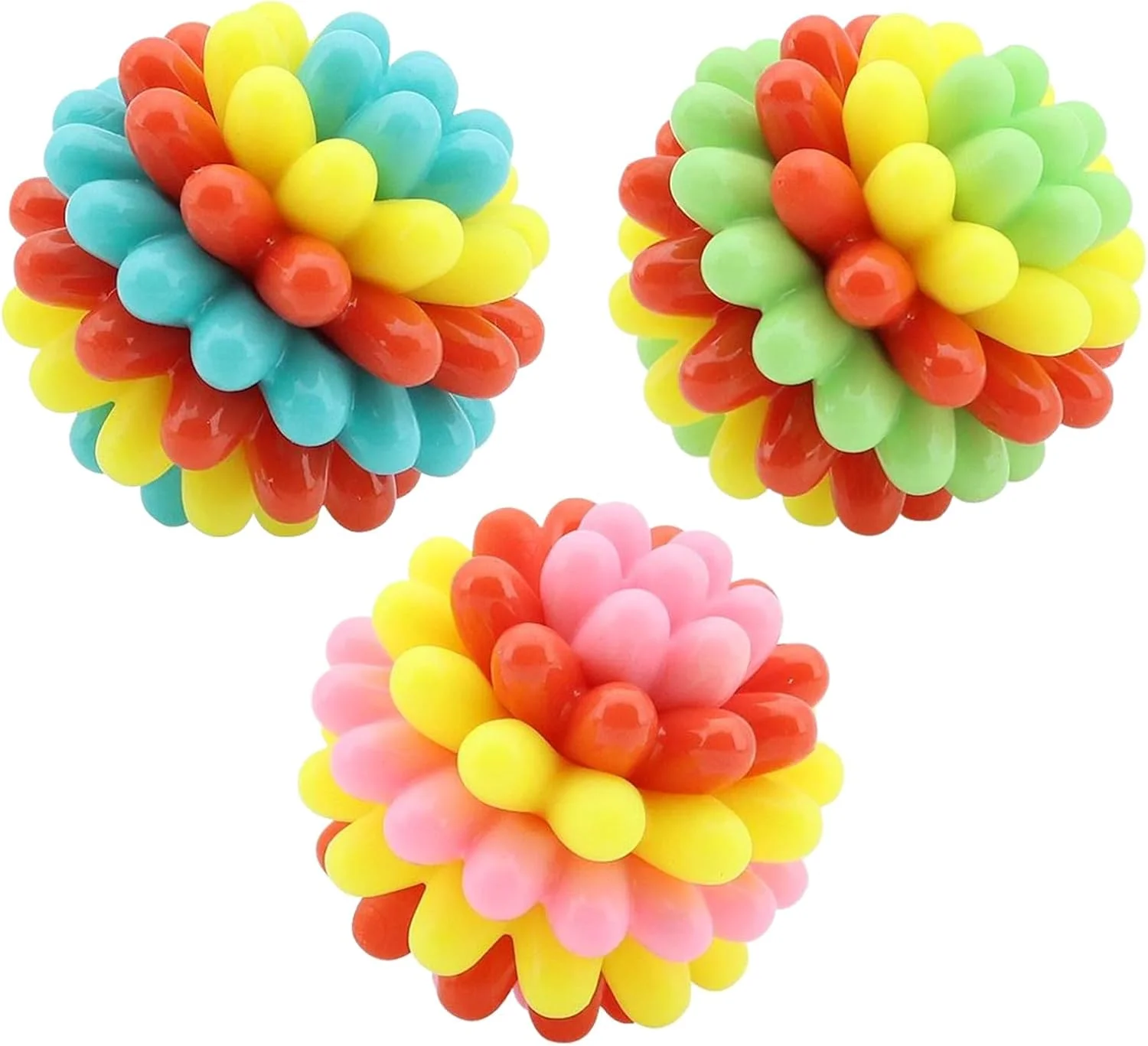 توپ های سگ برای جویدن تهاجمی | توپ های لاستیکی سگ بازی های تعاملی - لوازم حیوانات خانگی برای بازی های فچ برای نژادهای کوچک، متوسط و بزرگ، توله سگ، تمرینات حرکتی، غنی سازی، بازی در فضای داخلی و خارجی توپ های سگ برای جویدن تهاجمی | توپ های لاستیکی سگ بازی های تعاملی - لوازم حیوانات خانگی برای بازی های فچ برای نژادهای کوچک، متوسط و بزرگ، توله سگ، تمرینات حرکتی، غنی سازی، بازی در فضای داخلی و خارجی