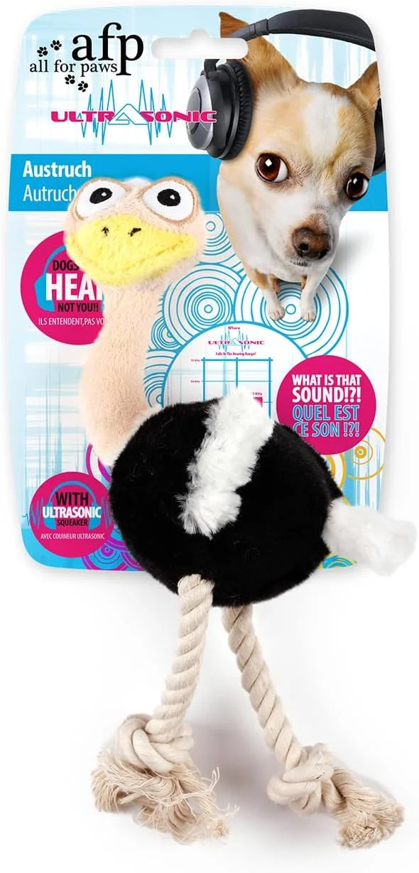 اسباب بازی سگ شترمرغی فراصوتی All For Paws، سایز S، وزن 3.6 کیلوگرم اسباب بازی سگ شترمرغی فراصوتی All For Paws، سایز S، وزن 3.6 کیلوگرم