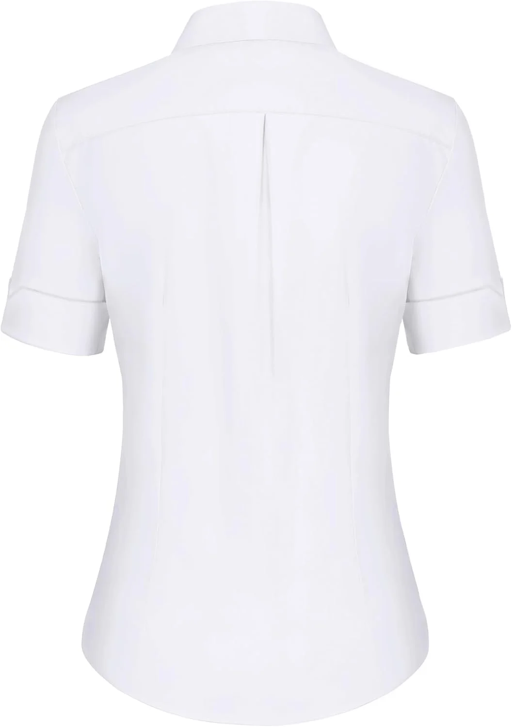 پیراهن دکمه دار آستین کوتاه زنانه siliteelon، بلوزهای دکمه دار نخی زنانه، تاپ بلوز اسلیم فیت آستین 3/4