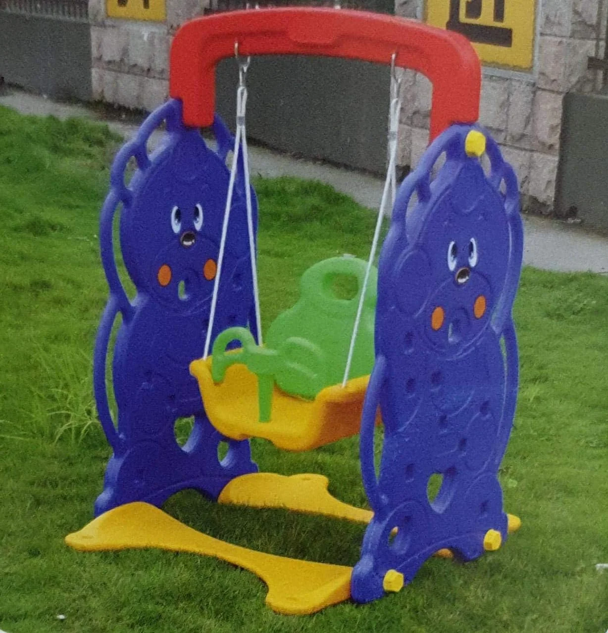 مجموعه بازی پلی آرنا مدل PA-096-6125 شامل سرسره، تاب و تور بسکتبال مجموعه بازی پلی آرنا مدل PA-096-6125 شامل سرسره، تاب و تور بسکتبال