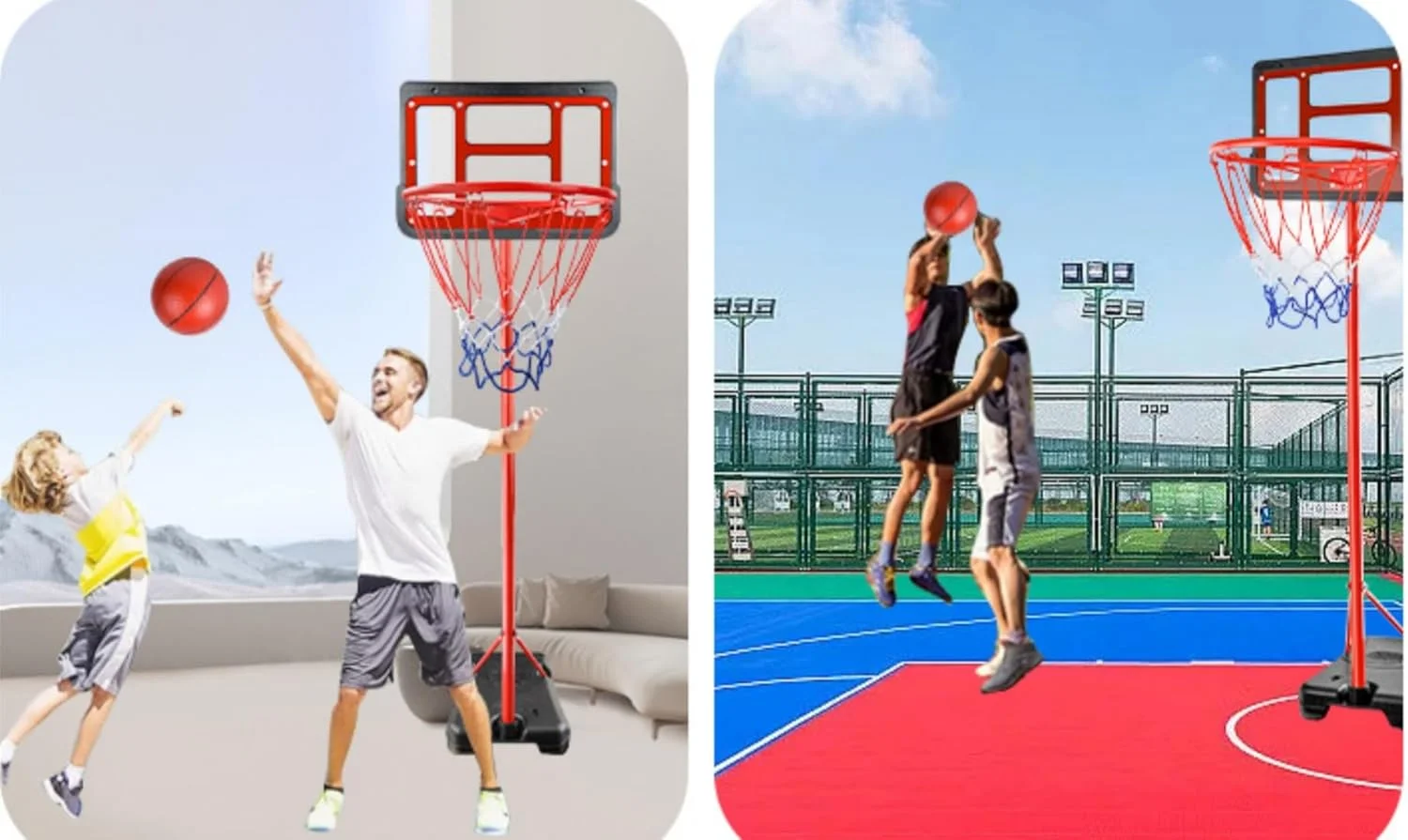 حلقه بسکتبال قابل تنظیم Peng General برای کودکان حلقه بسکتبال قابل تنظیم Peng General برای کودکان