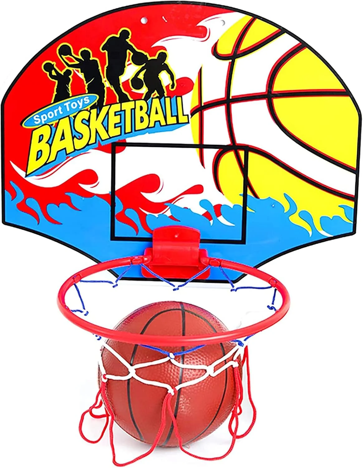 ست حلقه بسکتبال کوچک NADAENQ، حلقه بسکتبال تاشو، مینی دروازه بسکتبال داخلی با توپ، تور حلقه، اسباب بازی های بسکتبال کودکان ست حلقه بسکتبال کوچک NADAENQ، حلقه بسکتبال تاشو، مینی دروازه بسکتبال داخلی با توپ، تور حلقه، اسباب بازی های بسکتبال کودکان