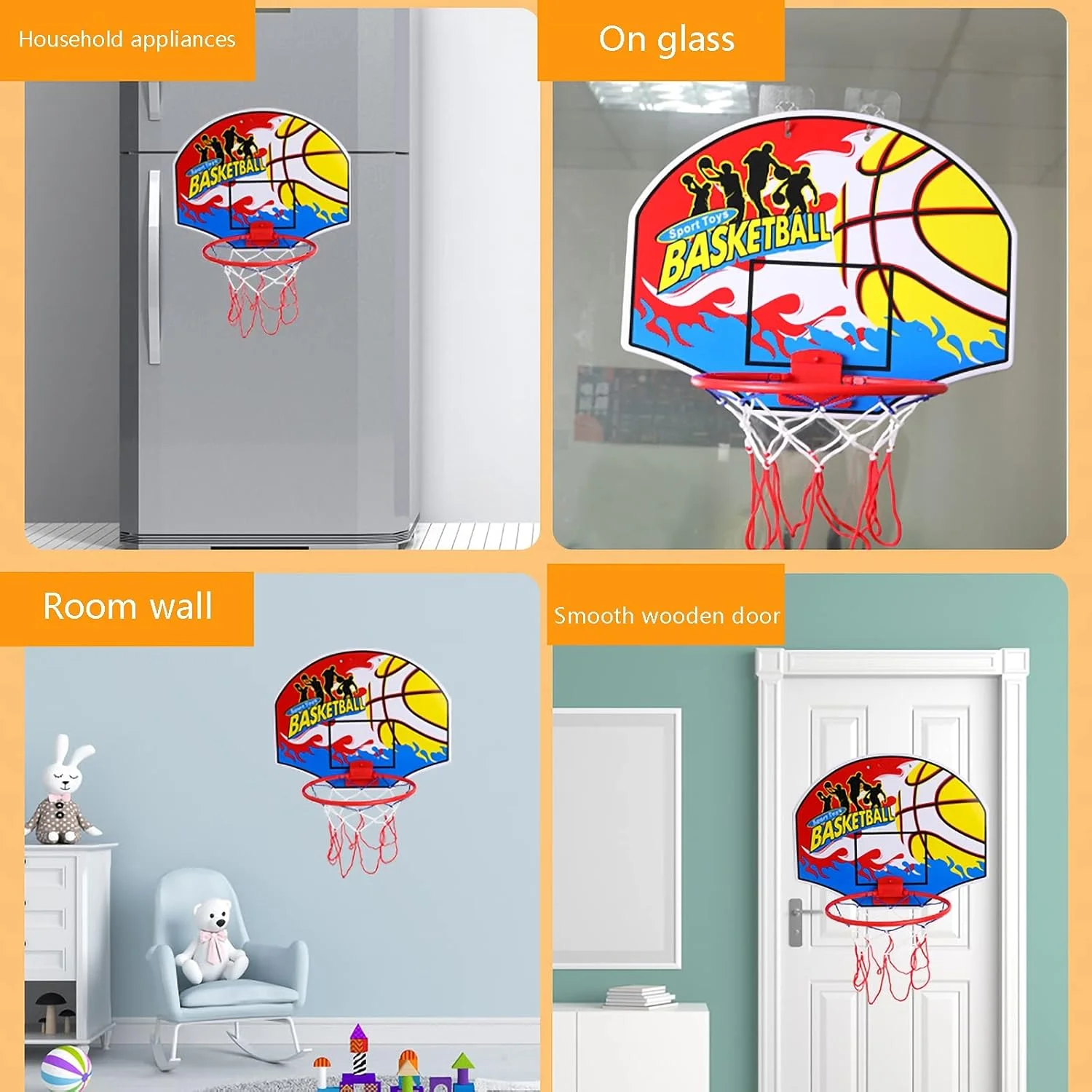 ست حلقه بسکتبال کوچک NADAENQ، حلقه بسکتبال تاشو، مینی دروازه بسکتبال داخلی با توپ، تور حلقه، اسباب بازی های بسکتبال کودکان ست حلقه بسکتبال کوچک NADAENQ، حلقه بسکتبال تاشو، مینی دروازه بسکتبال داخلی با توپ، تور حلقه، اسباب بازی های بسکتبال کودکان