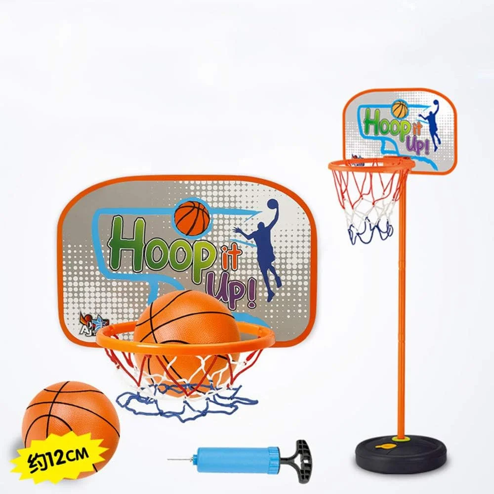 ست بسکتبال کودکانه قابل تنظیم KUANDARMX، پایه بسکتبال قابل حمل با تور و توپ، ست بازی ورزشی داخل و خارج از خانه، هدیه ست بسکتبال کودکانه قابل تنظیم KUANDARMX، پایه بسکتبال قابل حمل با تور و توپ، ست بازی ورزشی داخل و خارج از خانه، هدیه
