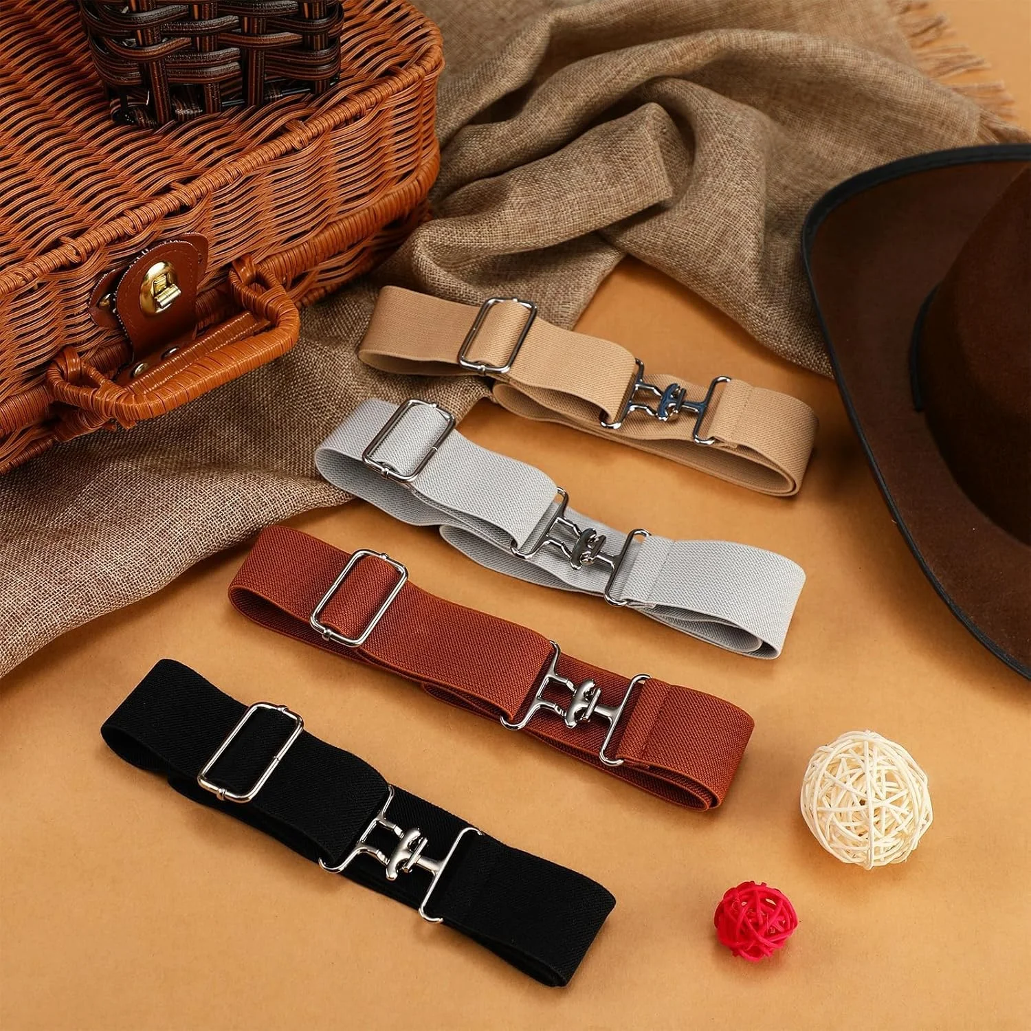 کمربند سوارکاری کشی 1.5 اینچی زنانه، کمربند الاستیک سوارکاری، کمربند اسب سواری، کمربند دهنه اسب برای زنان، مناسب برای ورزش های اسب سواری کمربند سوارکاری کشی 1.5 اینچی زنانه، کمربند الاستیک سوارکاری، کمربند اسب سواری، کمربند دهنه اسب برای زنان، مناسب برای ورزش های اسب سواری