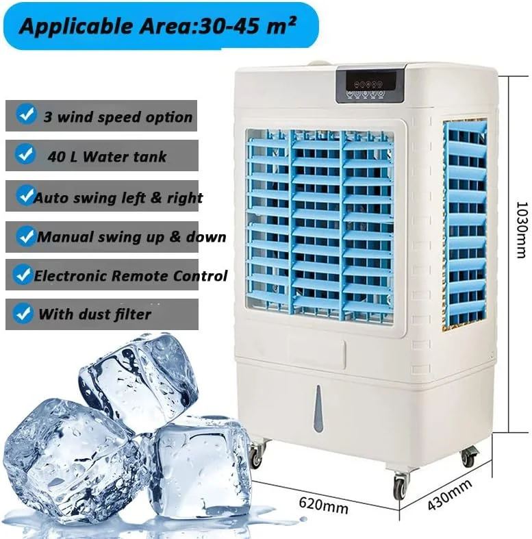 کولر هوای خانگی تجاری سانرایز، فن تهویه مطبوع صنعتی سنگین، کولر هوای تبخیری 3 در 1، 3 سرعت باد برای استفاده در فضای باز و داخل، خنککننده تا 45 متر مربع (جریان هوا 4500 متر مکعب در ساعت) کولر هوای خانگی تجاری سانرایز، فن تهویه مطبوع صنعتی سنگین، کولر هوای تبخیری 3 در 1، 3 سرعت باد برای استفاده در فضای باز و داخل، خنککننده تا 45 متر مربع (جریان هوا 4500 متر مکعب در ساعت)