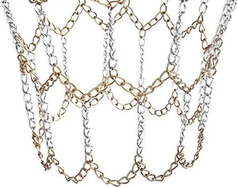 تور بسکتبال زنجیری فلزی سنگین - جایگزین فولادی کلاسیک برای هدف بادوام گالوانیزه در فضای باز تور بسکتبال زنجیری فلزی سنگین - جایگزین فولادی کلاسیک برای هدف بادوام گالوانیزه در فضای باز