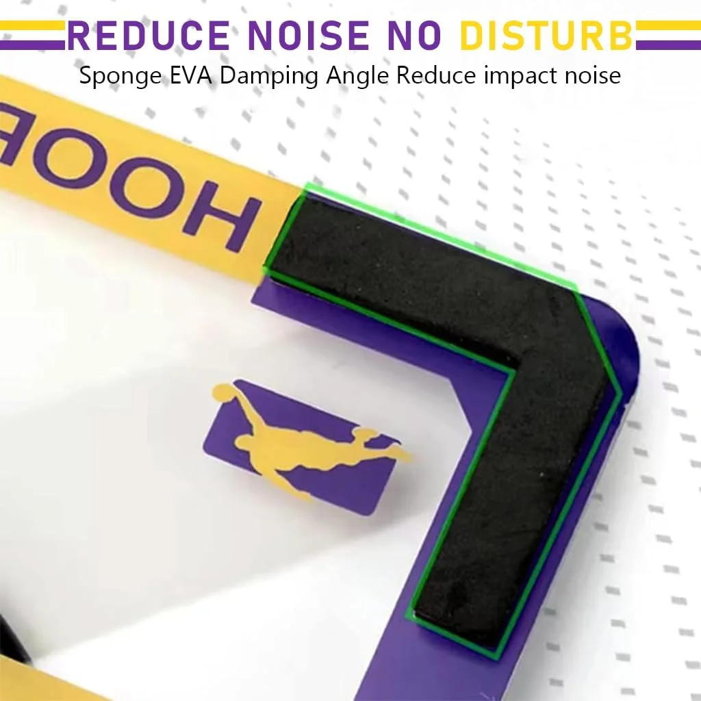 ست حلقه بسکتبال دیواری و اسباب بازی بسکتبال HANNEA® برای کودکان، آویز دیواری تاشو مناسب داخل خانه، قطر 24 سانتی متر، مناسب برای کودکان 4 تا 8 سال ست حلقه بسکتبال دیواری و اسباب بازی بسکتبال HANNEA® برای کودکان، آویز دیواری تاشو مناسب داخل خانه، قطر 24 سانتی متر، مناسب برای کودکان 4 تا 8 سال