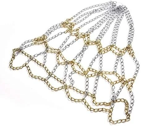 تور بسکتبال زنجیری فلزی سنگین - جایگزین فولادی کلاسیک برای هدف بادوام گالوانیزه در فضای باز تور بسکتبال زنجیری فلزی سنگین - جایگزین فولادی کلاسیک برای هدف بادوام گالوانیزه در فضای باز