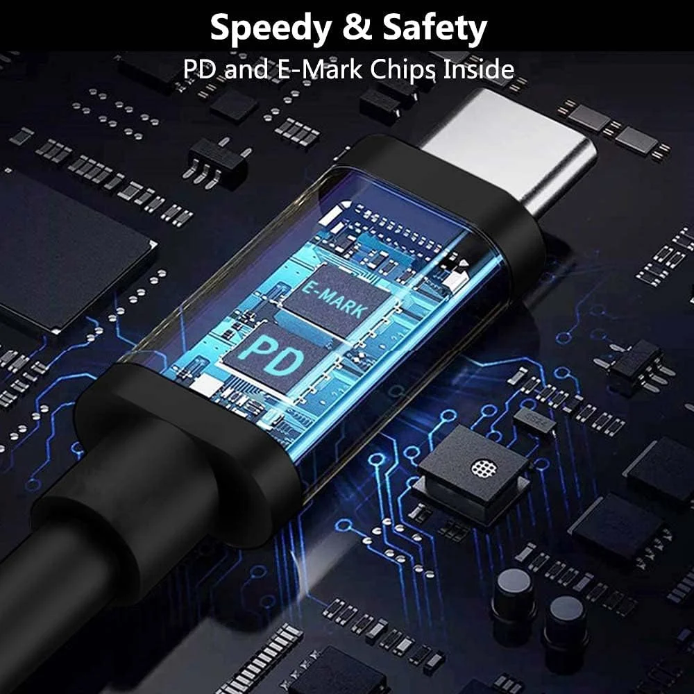آداپتور USB C به DC، مجموعه 19 عددی پلاگین برق، کابل منبع تغذیه شارژر یونیورسال با سیم PD بافته شده و جک بشکه ای 5.5x2.1mm برای شارژ لپ تاپ های MSI، Acer، Asus، Lenovo، Dell، HP
