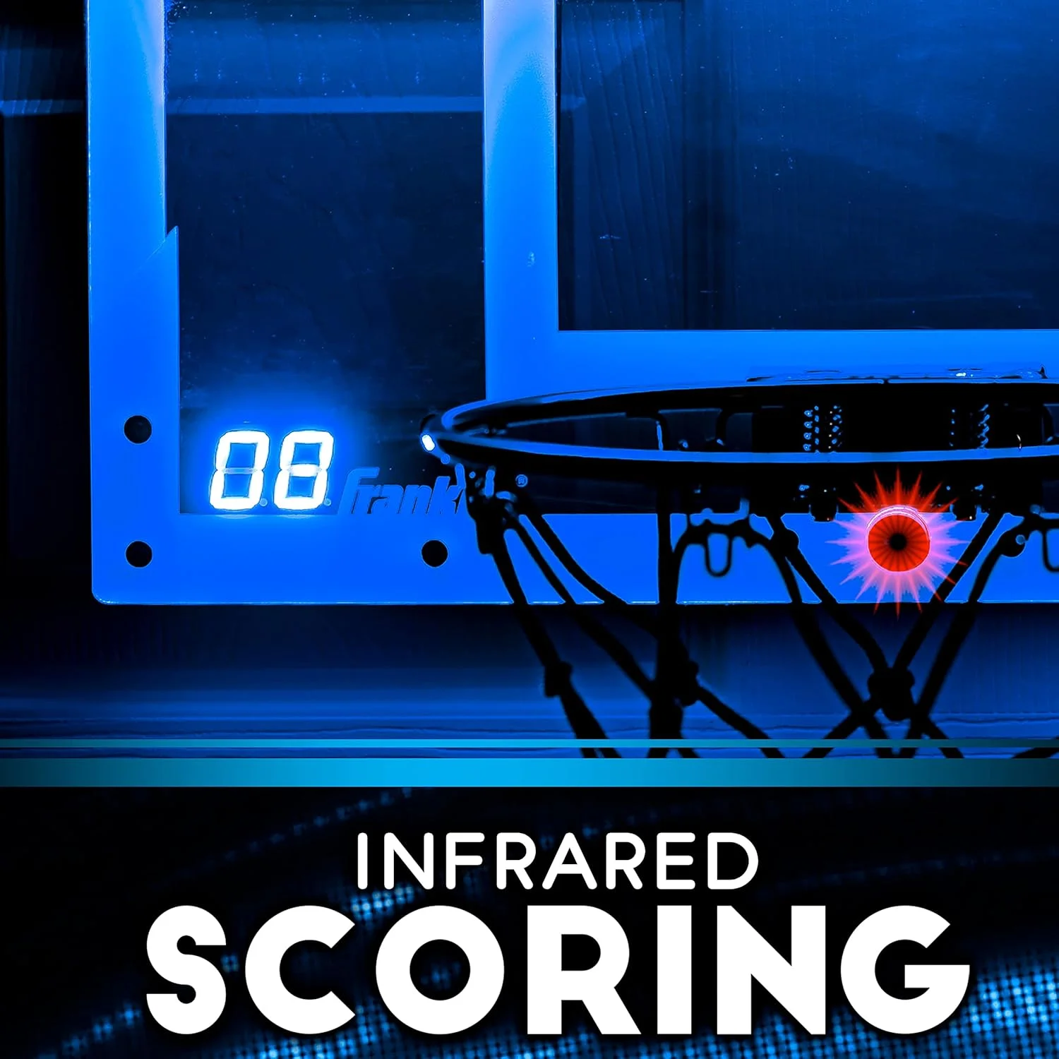 حلقه بسکتبال کوچک فرانکلین اسپورتس - حلقه کوچک بسکتبال داخل خانه برای کودکان، قابل نصب روی در - لوازم جانبی عالی برای اتاق خواب و دفتر حلقه بسکتبال کوچک فرانکلین اسپورتس - حلقه کوچک بسکتبال داخل خانه برای کودکان، قابل نصب روی در - لوازم جانبی عالی برای اتاق خواب و دفتر