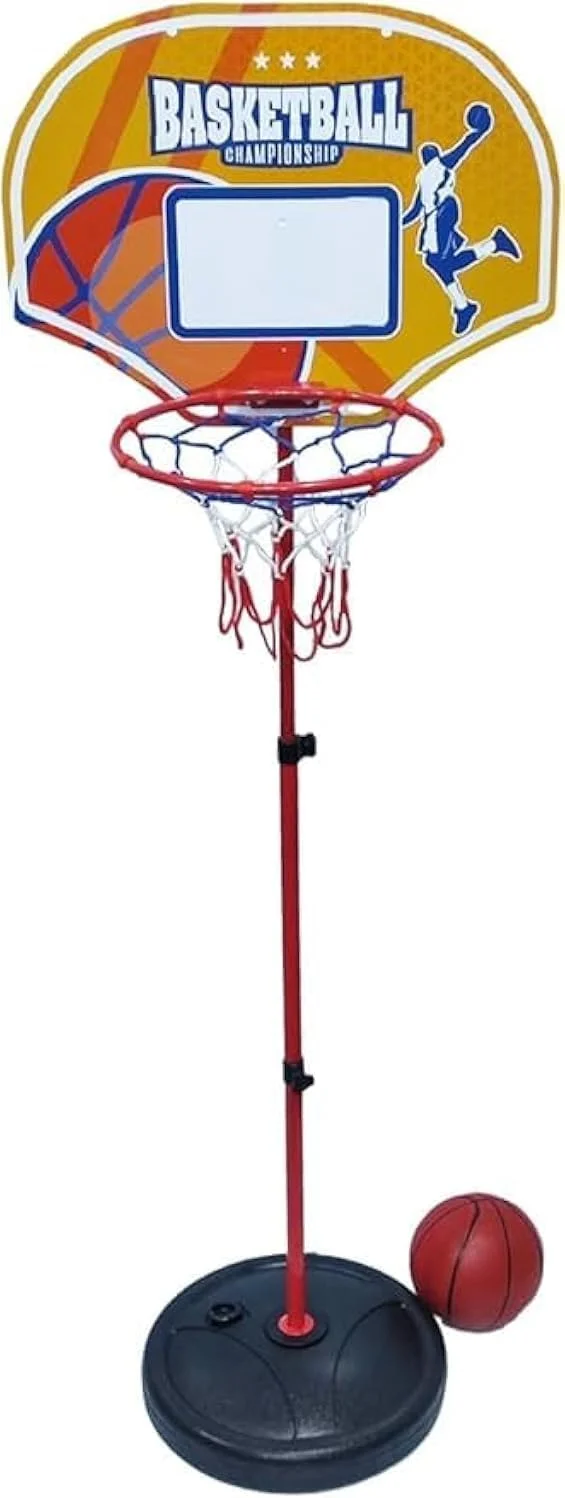 ست بسکتبال کودکان ECVV شامل پایه، حلقه، تور بسکتبال با ارتفاع قابل تنظیم. مجموعه تخته بسکتبال، اسباب بازی هدف بسکتبال برای کودکان 3، 4، 5، 6 ساله، بازی های توپی با تلمبه برای فعالیت های ورزشی داخل و خارج از خانه، هدیه ست بسکتبال کودکان ECVV شامل پایه، حلقه، تور بسکتبال با ارتفاع قابل تنظیم. مجموعه تخته بسکتبال، اسباب بازی هدف بسکتبال برای کودکان 3، 4، 5، 6 ساله، بازی های توپی با تلمبه برای فعالیت های ورزشی داخل و خارج از خانه، هدیه