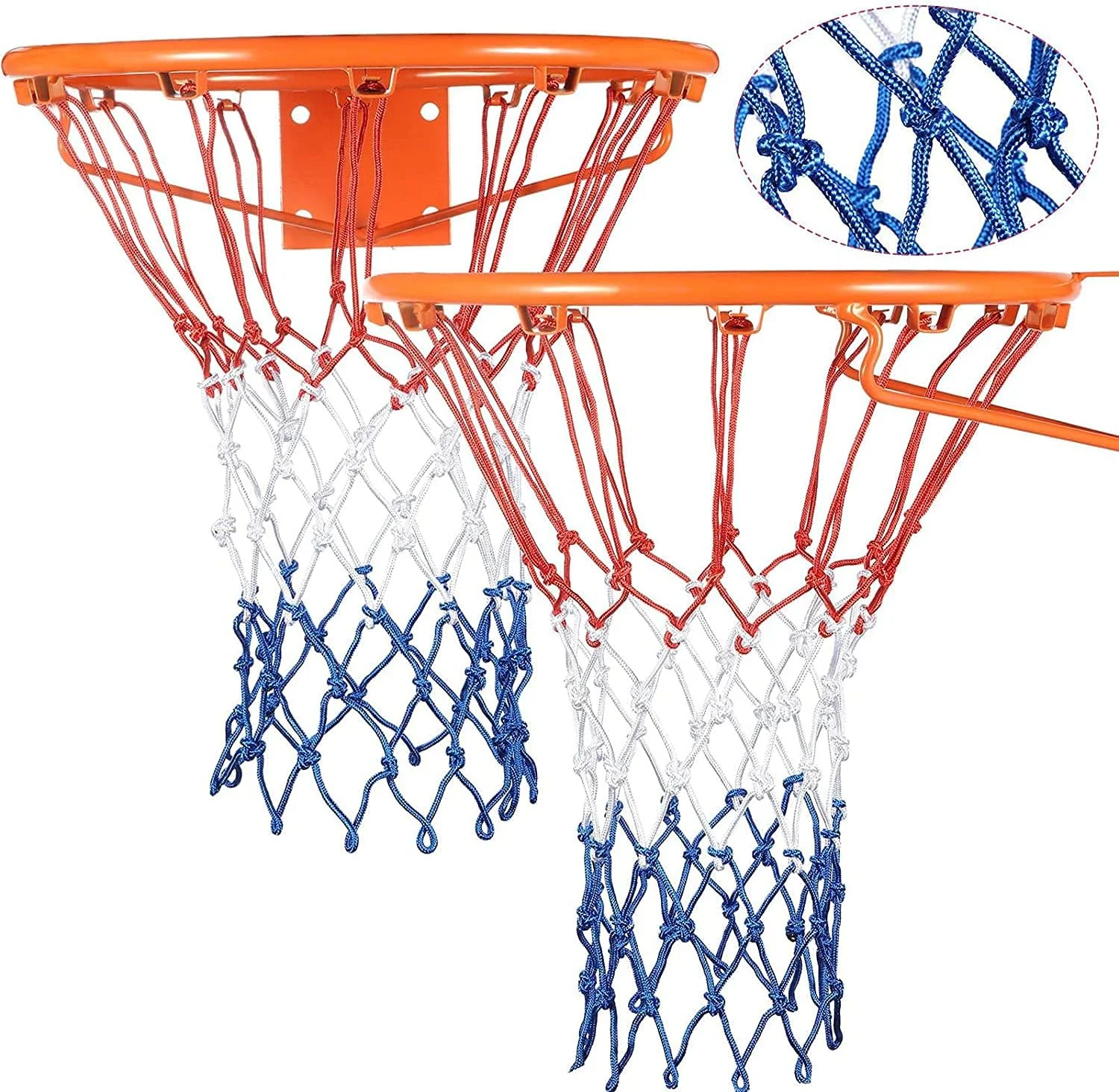 تور بسکتبال جایگزین DELFINO، 2 عدد، مناسب برای تقریباً هر آب و هوا، مناسب برای زمین های استاندارد داخلی یا خارجی، پلی استر 5.0 میلی متر، بادوام تور بسکتبال جایگزین DELFINO، 2 عدد، مناسب برای تقریباً هر آب و هوا، مناسب برای زمین های استاندارد داخلی یا خارجی، پلی استر 5.0 میلی متر، بادوام