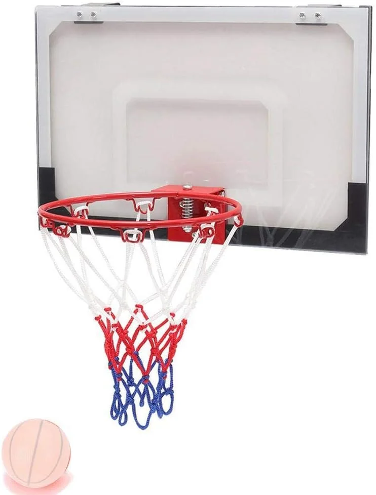 حلقه بسکتبال به قطر 32 سانتی متر با تور بسکتبال 38 سانتی متری و مجموعه حلقه و تور بسکتبال 4 پیچی مناسب فضای داخلی و خارجی