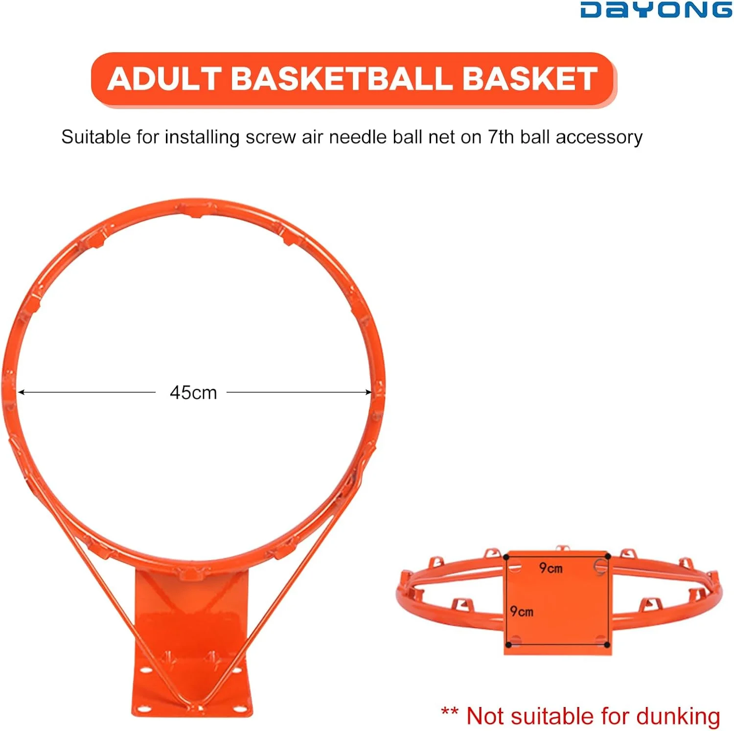 حلقه بسکتبال DAYONG، حلقه گل بسکتبال، حلقه های بسکتبال دیواری با تور، حلقه آویز برای داخل و خارج از منزل، 35/45 سانتی متر. حلقه بسکتبال DAYONG، حلقه گل بسکتبال، حلقه های بسکتبال دیواری با تور، حلقه آویز برای داخل و خارج از منزل، 35/45 سانتی متر.