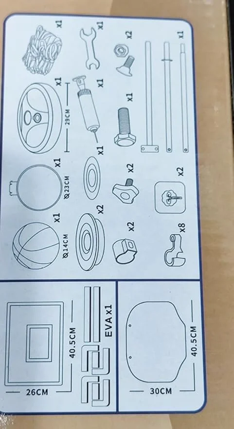 ست بسکتبال کودکان ECVV شامل پایه، حلقه، تور بسکتبال با ارتفاع قابل تنظیم. مجموعه تخته بسکتبال، اسباب بازی هدف بسکتبال برای کودکان 3، 4، 5، 6 ساله، بازی های توپی با تلمبه برای فعالیت های ورزشی داخل و خارج از خانه، هدیه ست بسکتبال کودکان ECVV شامل پایه، حلقه، تور بسکتبال با ارتفاع قابل تنظیم. مجموعه تخته بسکتبال، اسباب بازی هدف بسکتبال برای کودکان 3، 4، 5، 6 ساله، بازی های توپی با تلمبه برای فعالیت های ورزشی داخل و خارج از خانه، هدیه