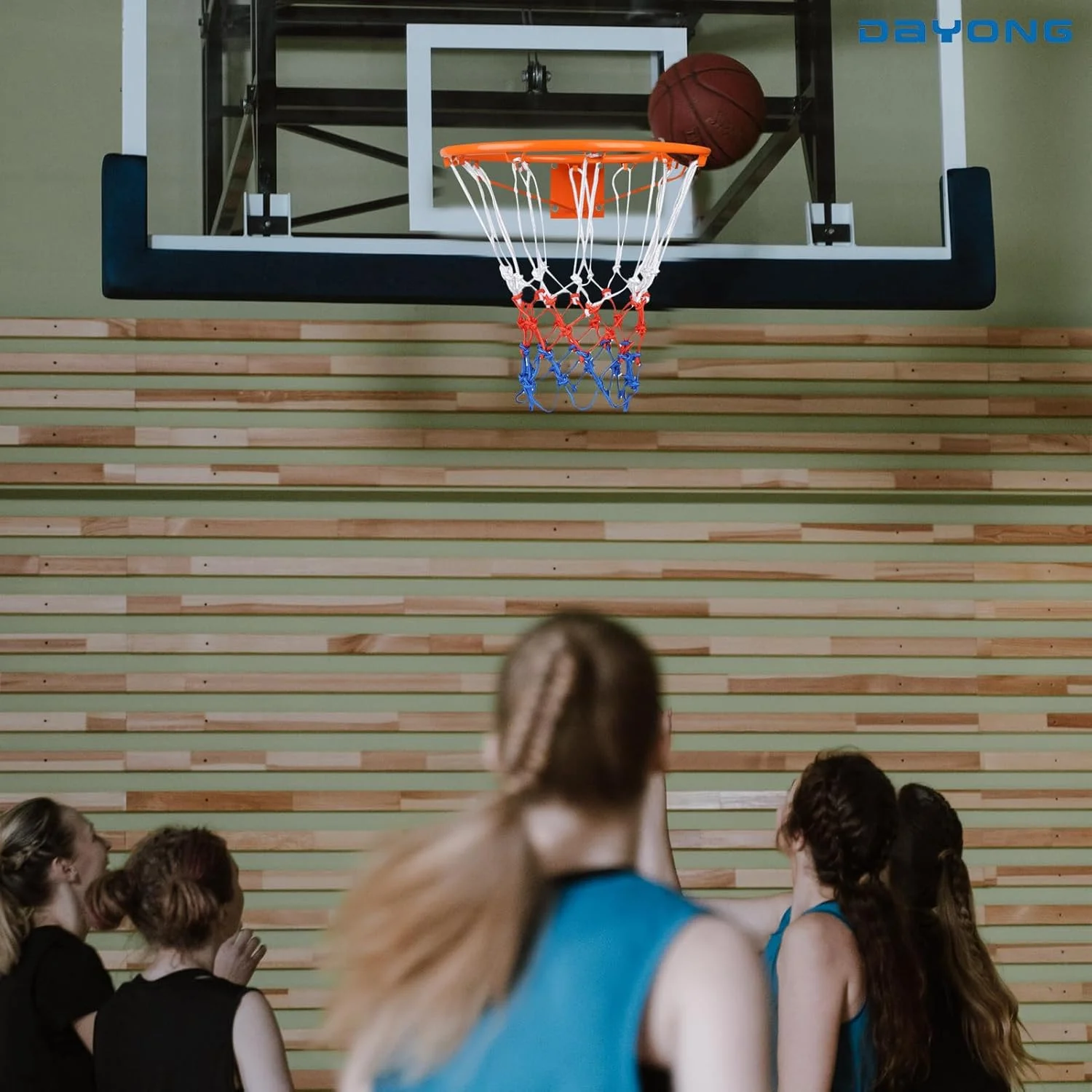 حلقه بسکتبال DAYONG، حلقه گل بسکتبال، حلقه های بسکتبال دیواری با تور، حلقه آویز برای داخل و خارج از منزل، 35/45 سانتی متر. حلقه بسکتبال DAYONG، حلقه گل بسکتبال، حلقه های بسکتبال دیواری با تور، حلقه آویز برای داخل و خارج از منزل، 35/45 سانتی متر.
