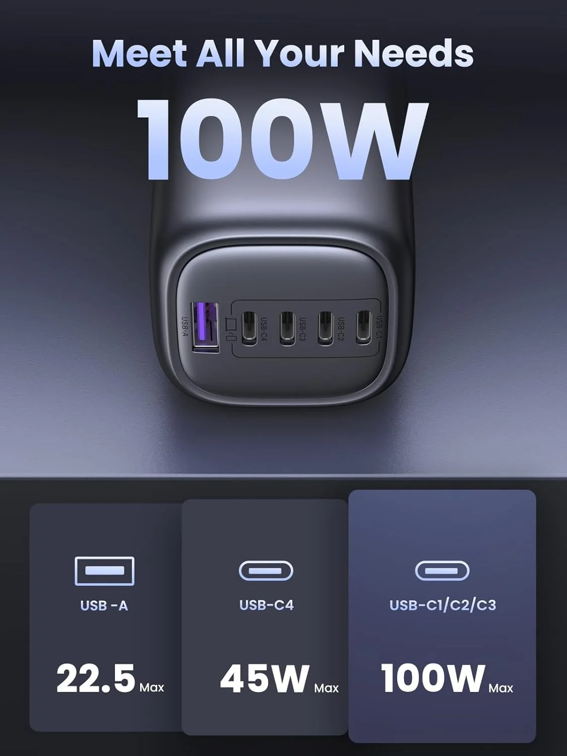 شارژر 5 پورت 100 واتی USB C یوگرین Nexode، آداپتور شارژ سریع دیواری Type-C GaN سازگار با MacBook Air، HP/Dell/Lenovo، iPad، iPhone 17/16 Pro Max، Galaxy S25 Ultra شارژر 5 پورت 100 واتی USB C یوگرین Nexode، آداپتور شارژ سریع دیواری Type-C GaN سازگار با MacBook Air، HP/Dell/Lenovo، iPad، iPhone 17/16 Pro Max، Galaxy S25 Ultra