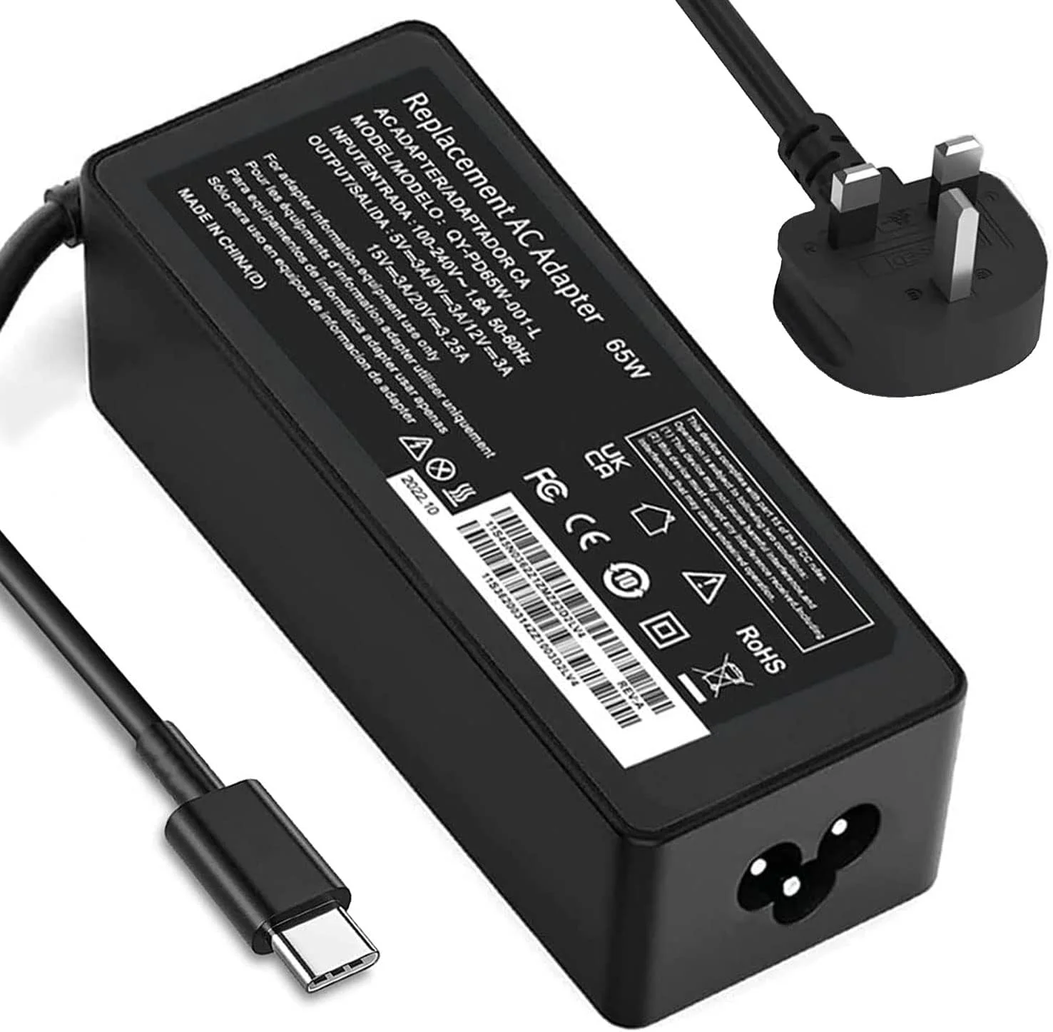 شارژر لپ تاپ 65W 45W USB C برای لنوو ThinkPad Yoga T14 T14s T15 T480 T480s T490 T490s T580 T590 L13 E15 Thinkbook 13s 14 14s 15 G2 Chromebook C330 S330 100e 500e 300e آداپتور AC سیم برق