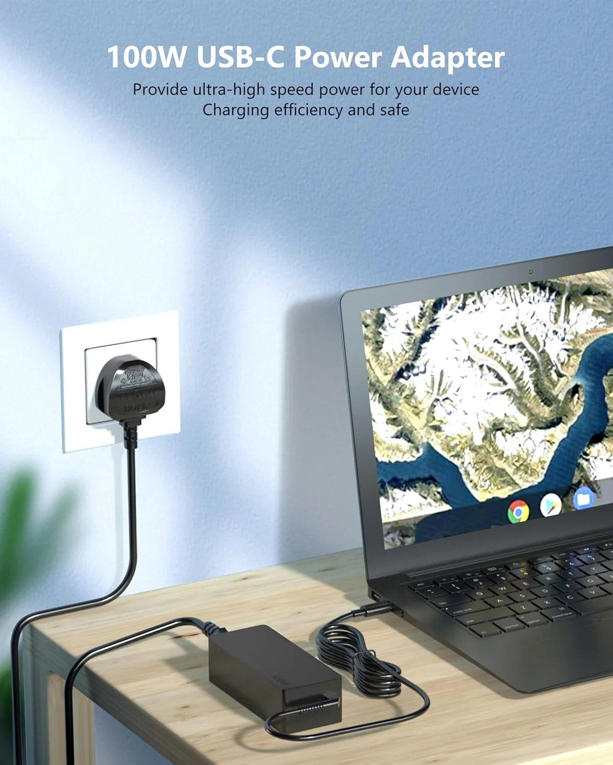 NATNO 100W 90W USB C Laptop Charger for Lenovo ASUS HP Acer MacBook Pro/Air Dell MSIنوع سي شاحن لابتوب Computer Tablet Adapters Compatible with 90W 65W 45W PD3.0 Type C Power Cord NATNO 100W 90W USB C Laptop Charger for Lenovo ASUS HP Acer MacBook Pro/Air Dell MSIنوع سي شاحن لابتوب Computer Tablet Adapters Compatible with 90W 65W 45W PD3.0 Type C Power Cord