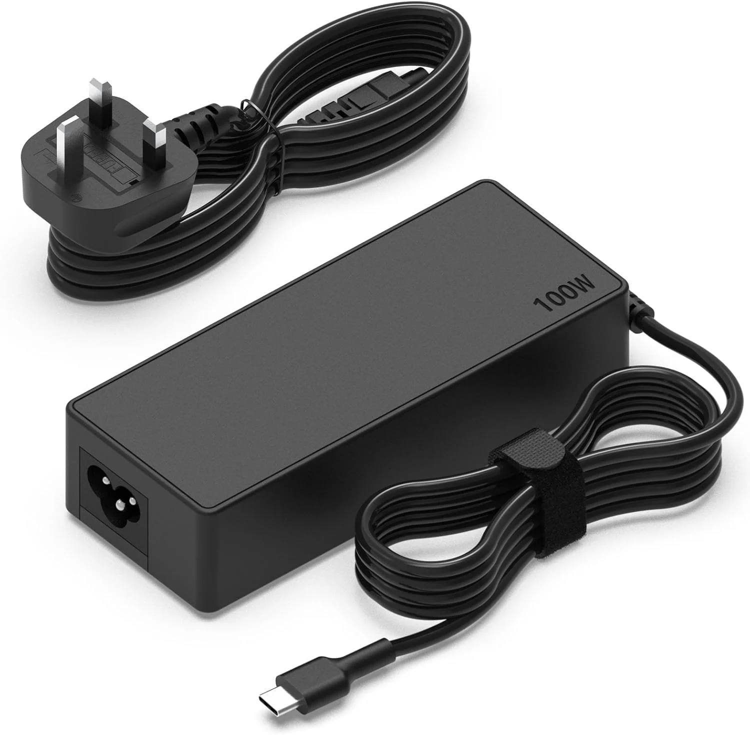 آداپتور برق 100 واتی USB-C جایگزین شارژر سریع سازگار با مک بوک پرو، آیپد، لنوو، اچ پی، لپ تاپ های دل، ایسوس و تمام دستگاه های دارای پورت USB-C، شارژ دستگاه های Type-C 100W 96W 90W 87W
