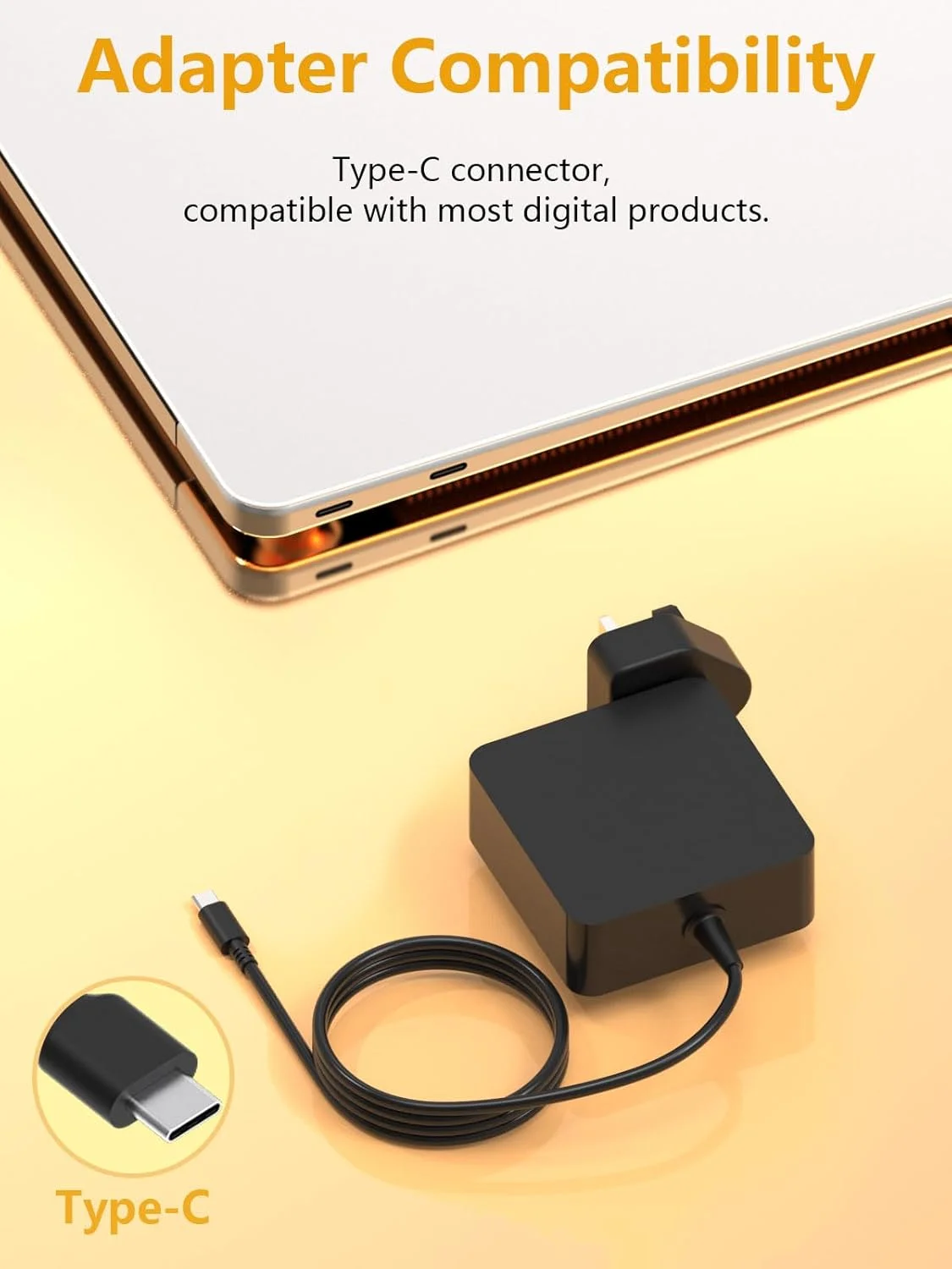 شارژر لپ تاپ 65 واتی USB C قابل حمل و جهانی Haiyistar سازگار با ایسوس، مک بوک پرو، ایر، لنوو، اچ پی، دل، ایسر، سامسونگ و همه دستگاه های دارای پورت USB-C، سیم برق 65 واتی سازگار با دستگاه های Type-C شارژر لپ تاپ 65 واتی USB C قابل حمل و جهانی Haiyistar سازگار با ایسوس، مک بوک پرو، ایر، لنوو، اچ پی، دل، ایسر، سامسونگ و همه دستگاه های دارای پورت USB-C، سیم برق 65 واتی سازگار با دستگاه های Type-C