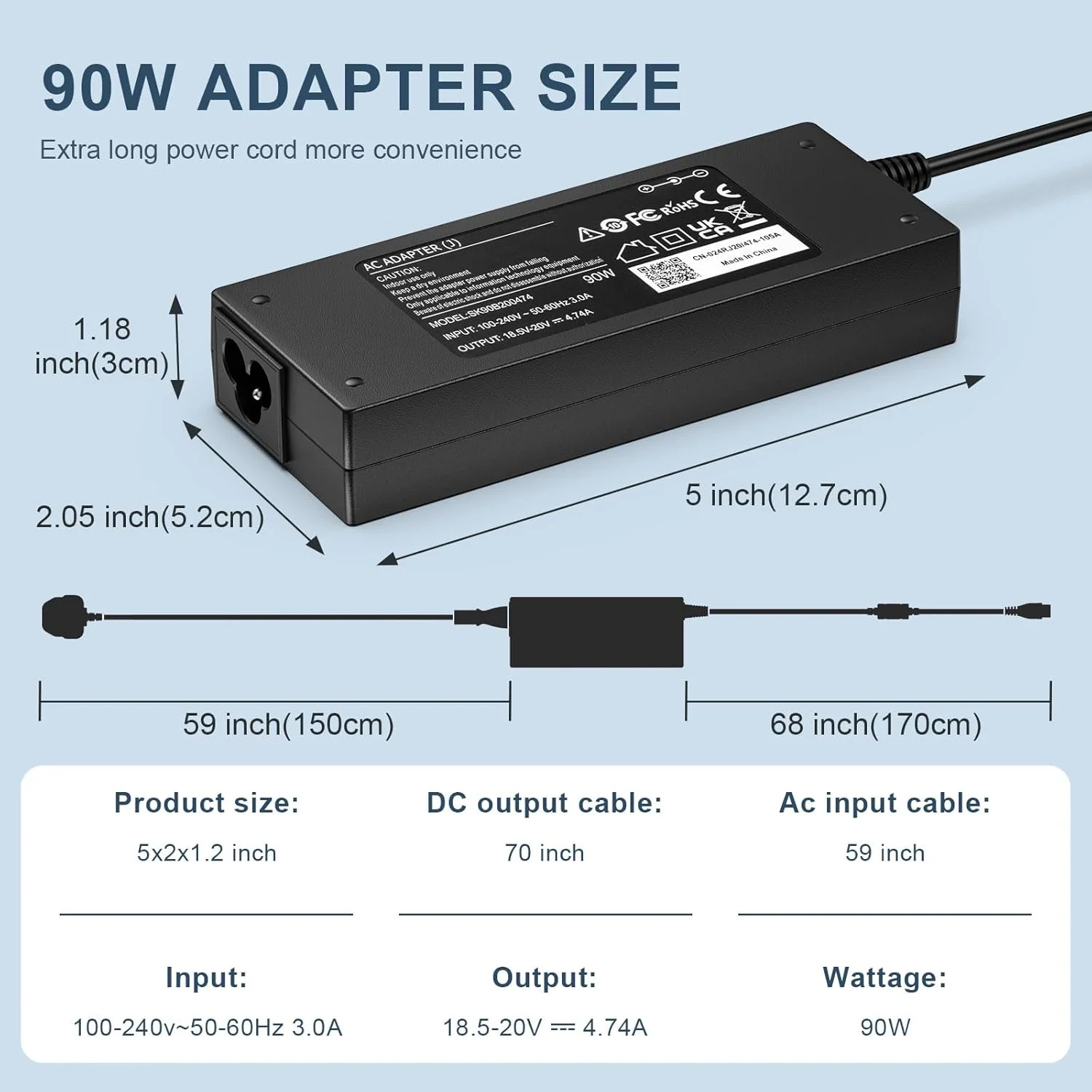 شارژر لپ تاپ یونیورسال 90 واتی Jippofu با 15 سر قابل تعویض سازگار با HP Lenovo Dell Acer ASUS Cable Samsung Monitor Notebook Geteway Ultrabook Toshiba Sony Fujitsu Chromebook آداپتور برق AC شارژر لپ تاپ یونیورسال 90 واتی Jippofu با 15 سر قابل تعویض سازگار با HP Lenovo Dell Acer ASUS Cable Samsung Monitor Notebook Geteway Ultrabook Toshiba Sony Fujitsu Chromebook آداپتور برق AC