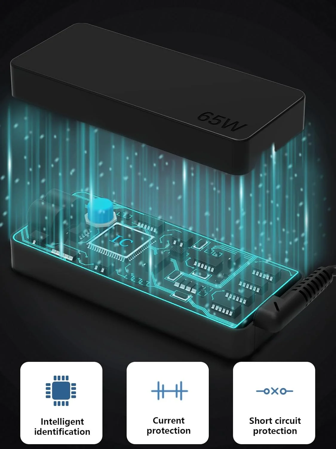 شارژر لپ تاپ 65 واتی USB C، سازگار با تمام دستگاه های Type C، سازگار با Lenovo Thinkpad/Yoga، Latitude 5420، Hp، Samsung، Asus، Acer، Huawei، Macbook شارژر لپ تاپ 65 واتی USB C، سازگار با تمام دستگاه های Type C، سازگار با Lenovo Thinkpad/Yoga، Latitude 5420، Hp، Samsung، Asus، Acer، Huawei، Macbook