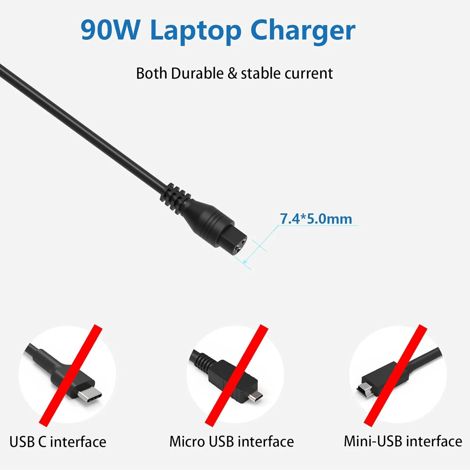 شارژر لپ تاپ یونیورسال 90 وات 65 وات سازگار با HP Lenovo Dell Acer Asus Geteway Samsung Notebook Ultrabook Chromebook Computer Charger آداپتور برق با 15 سر
